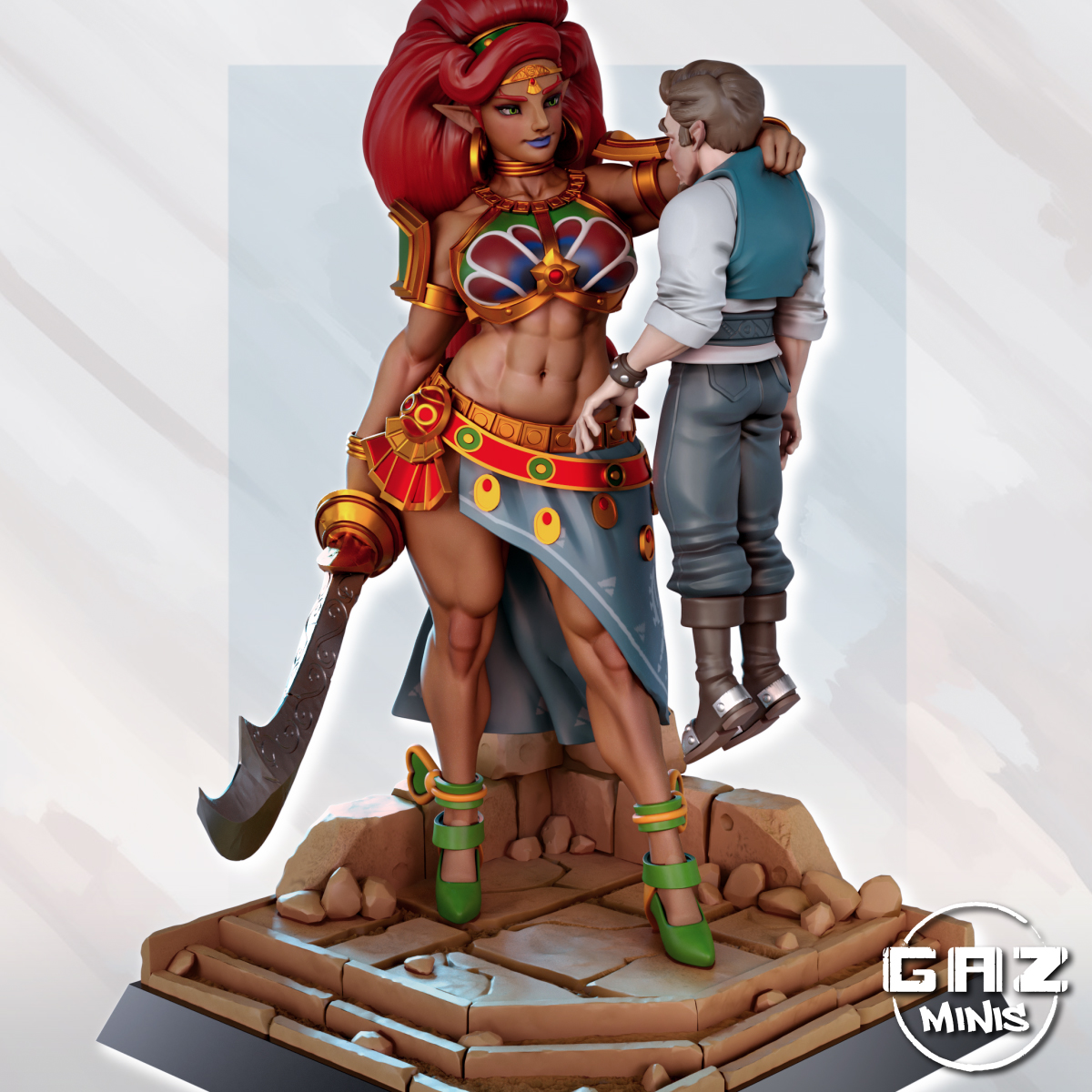 Amazon Lady and Captive