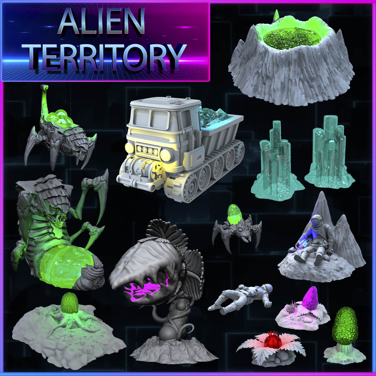 Sci-fi LEDS Vol. 1 - Alien Territory Set