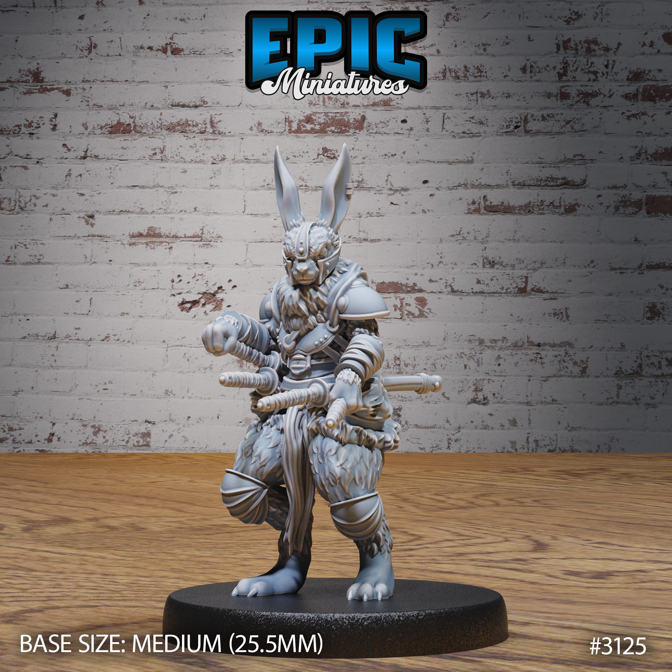 Rabbit Folk Blade Master / Bunny Warrior / Rodent Fighter / Wild Animal Humanoid / Hare Army