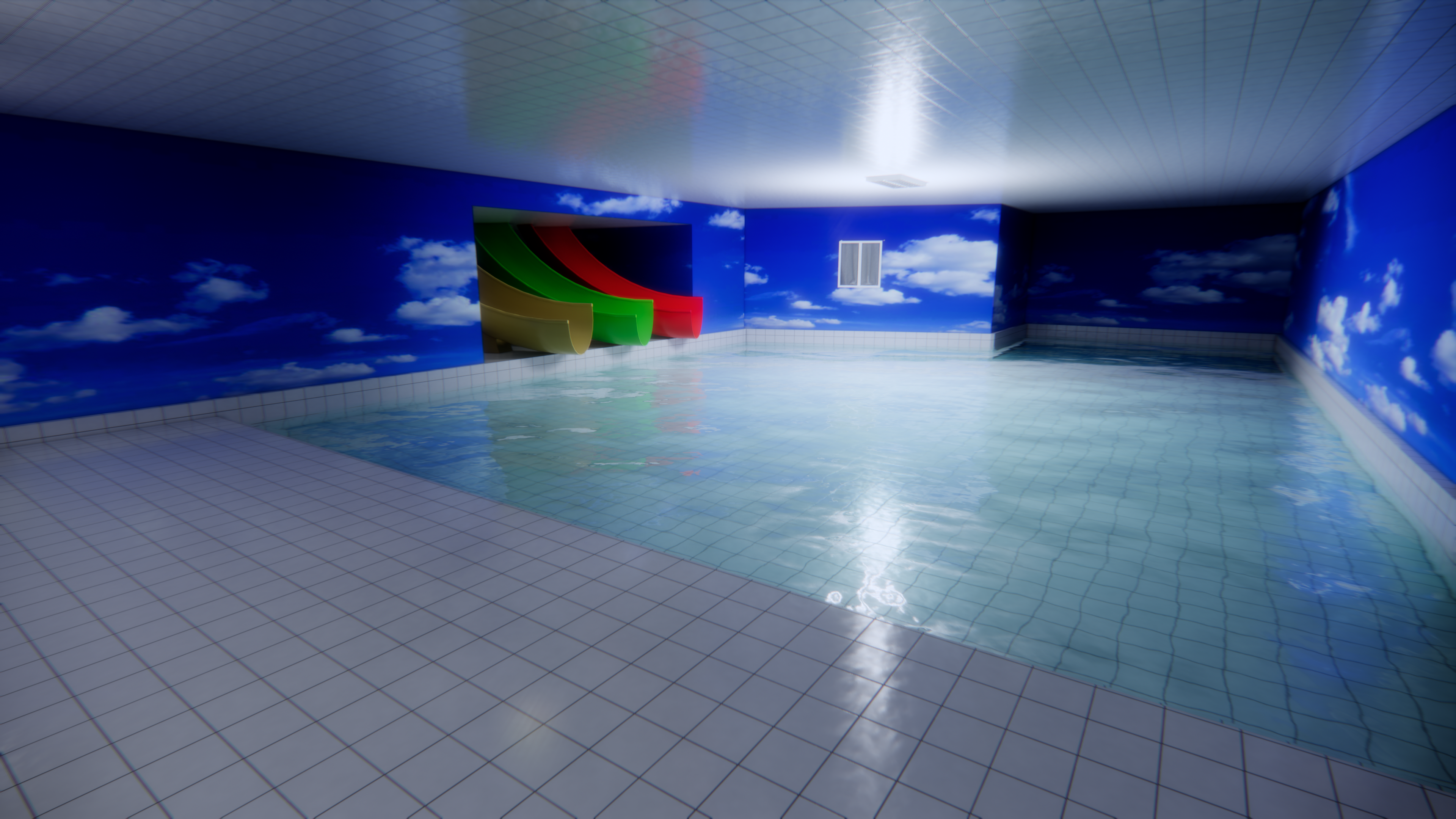 Liminal space: kid's indoor pool