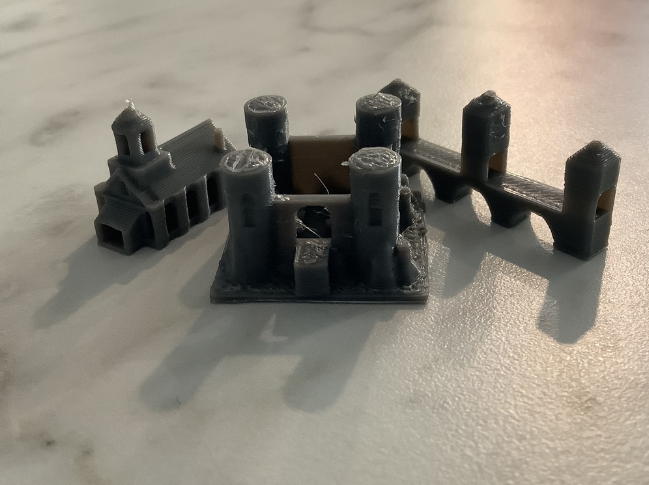 medieval themed Catan pieces