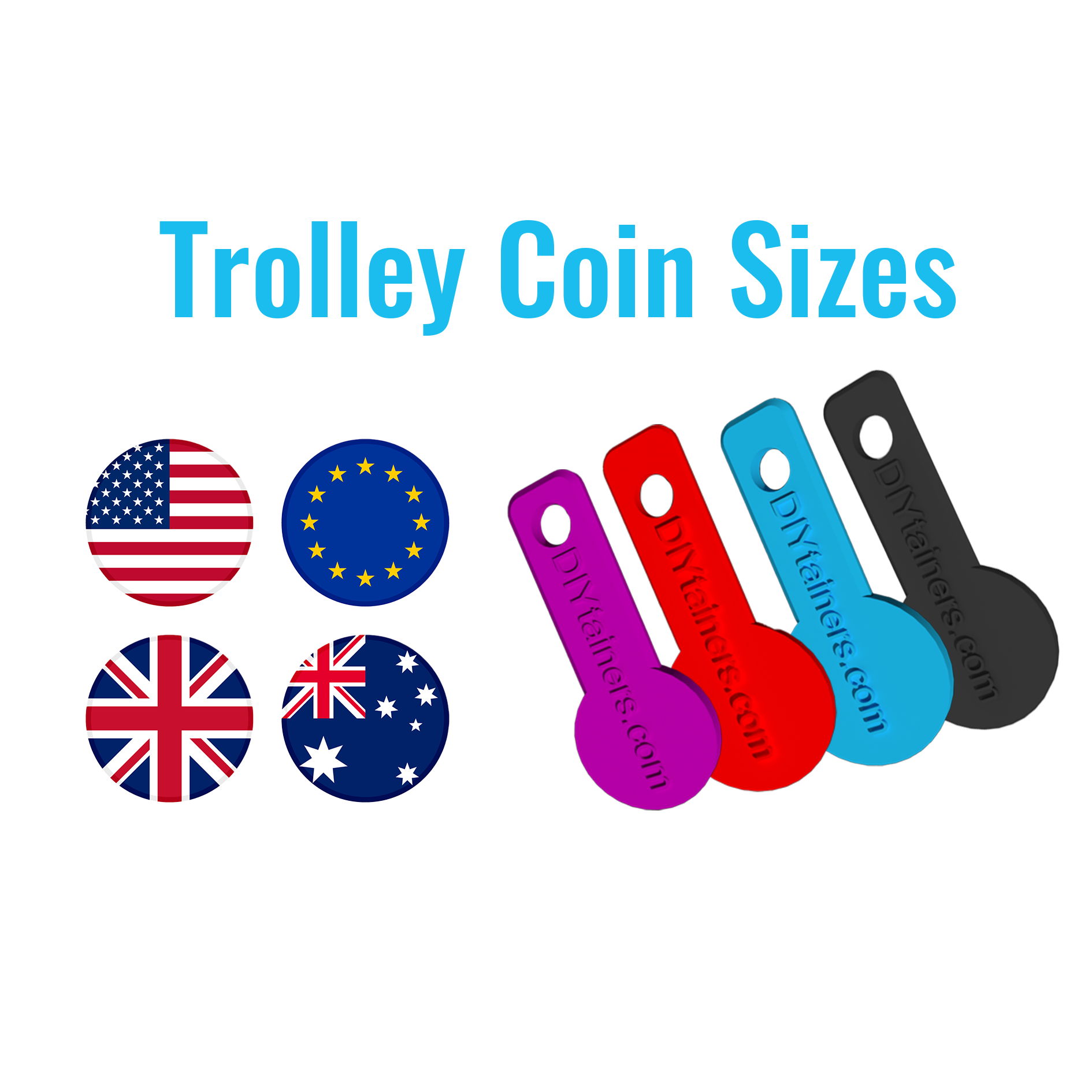 Shopping Trolley Coin Key