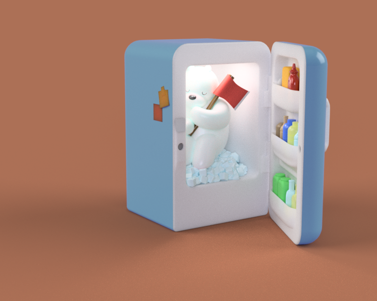 ice bear - we are bare bears for 3d print