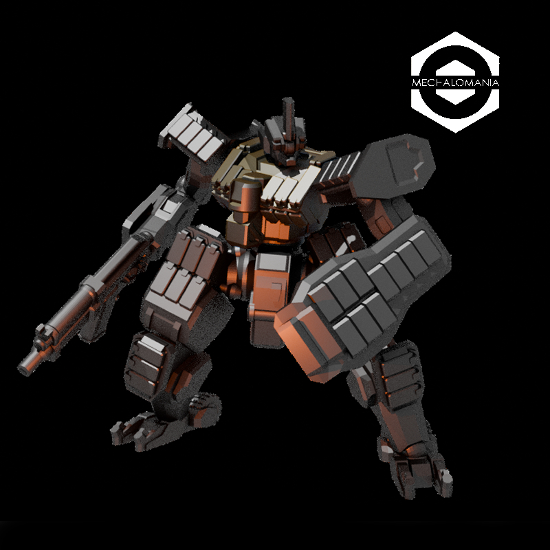 Cossack BCV: SMG and shield loadout (mech)