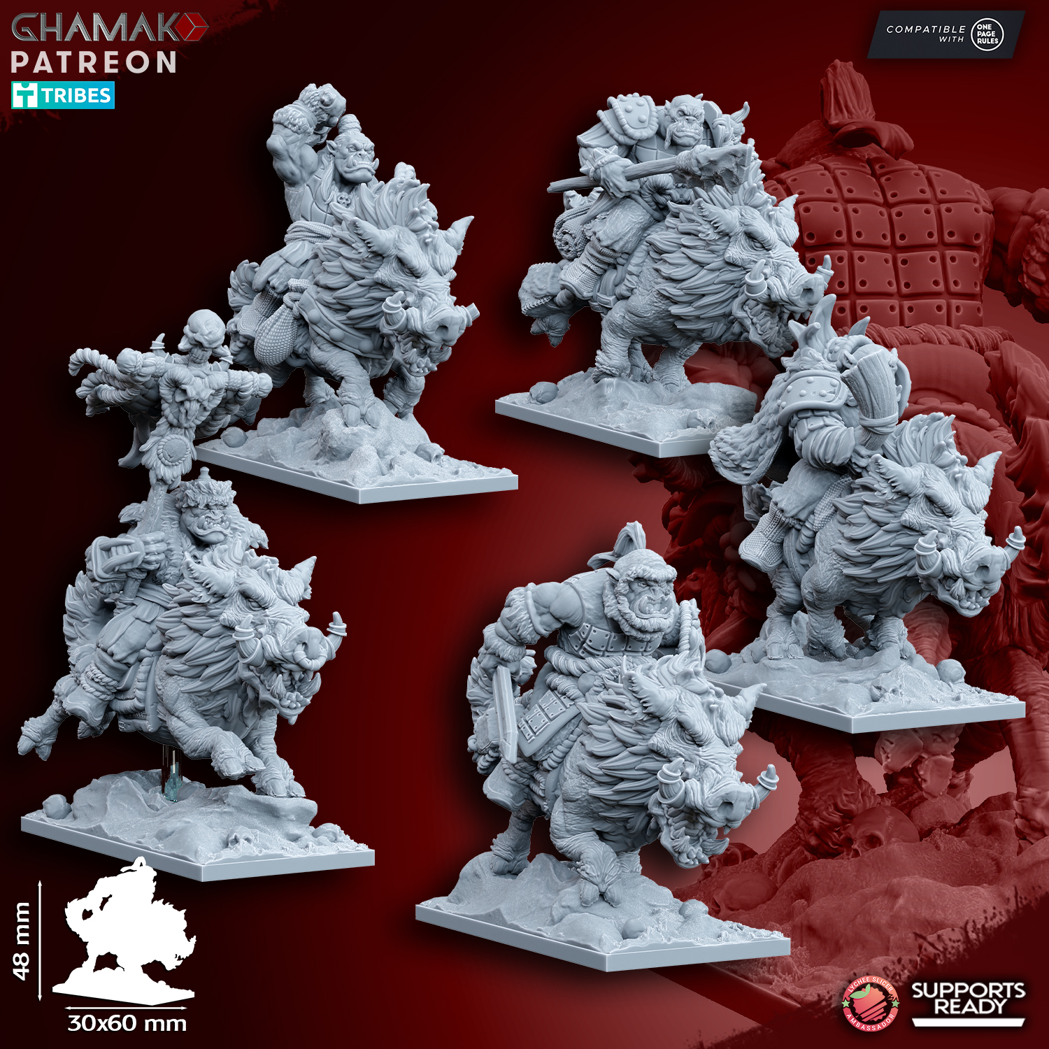 Orcs on wildboars