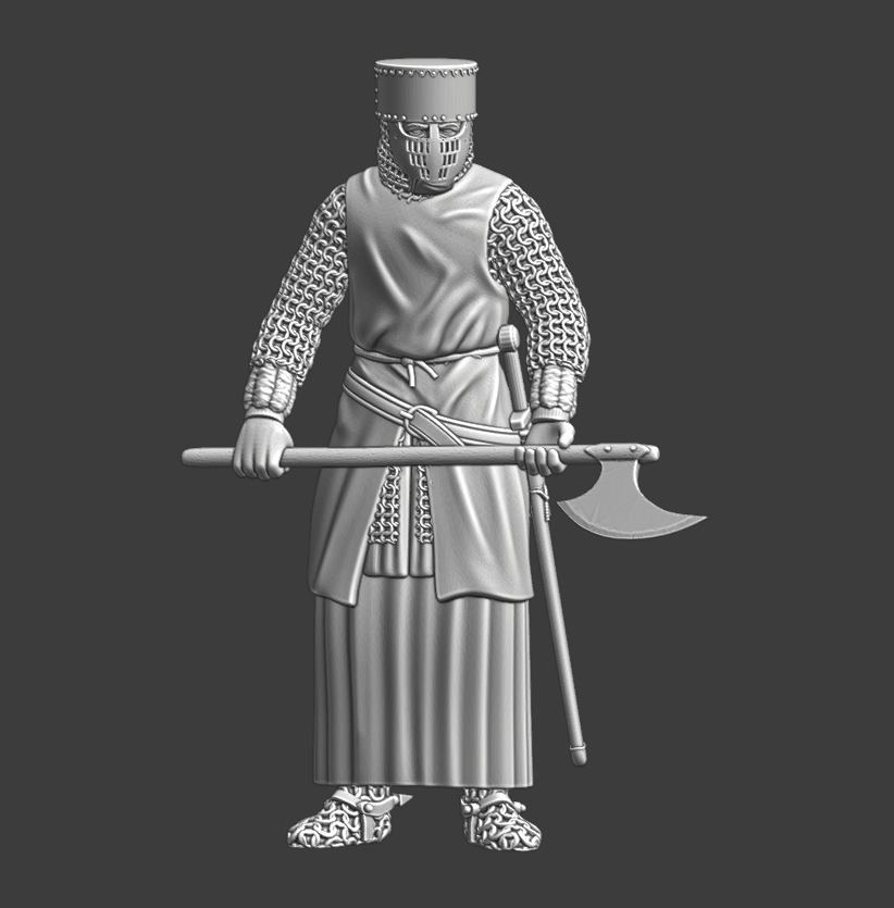 Medieval Guard with Danish Axe