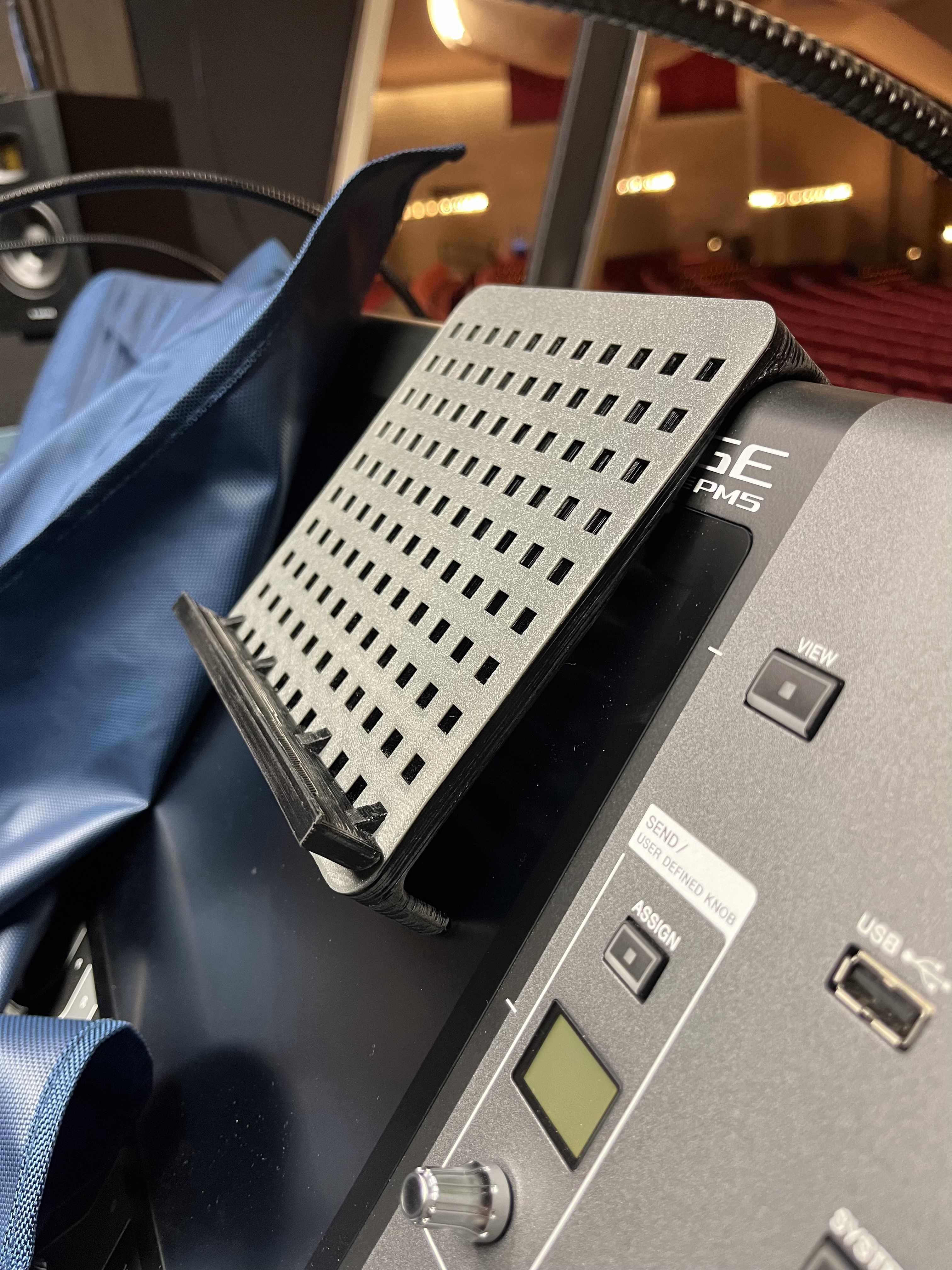 Fader Cover/iPad Holder for Audio/LX Console