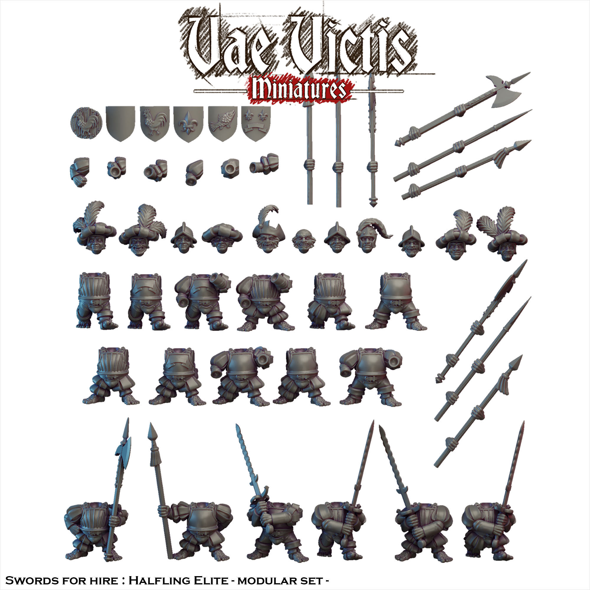 Modular Swords for hire : Halfling Elite [PRE-SUPPORTED]