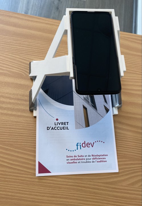 Support téléphone pour OCR