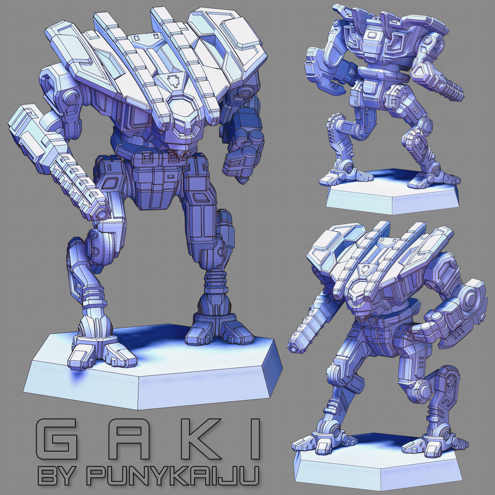 Gaki (Pose1) - by PunyKaiju