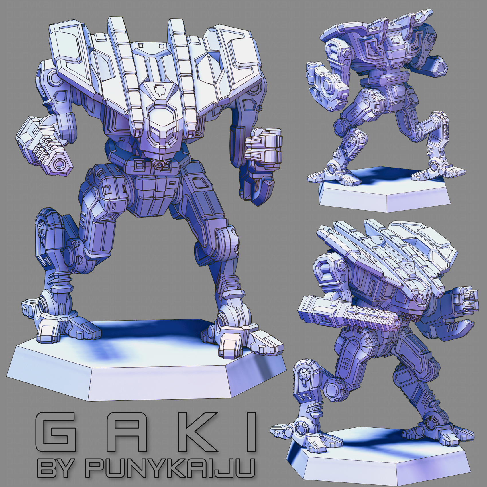Gaki (Pose2) - by PunyKaiju