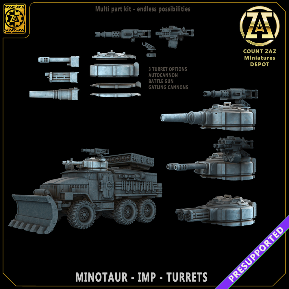 MINOTAUR - TURRET PACK - 3 OPTIONS