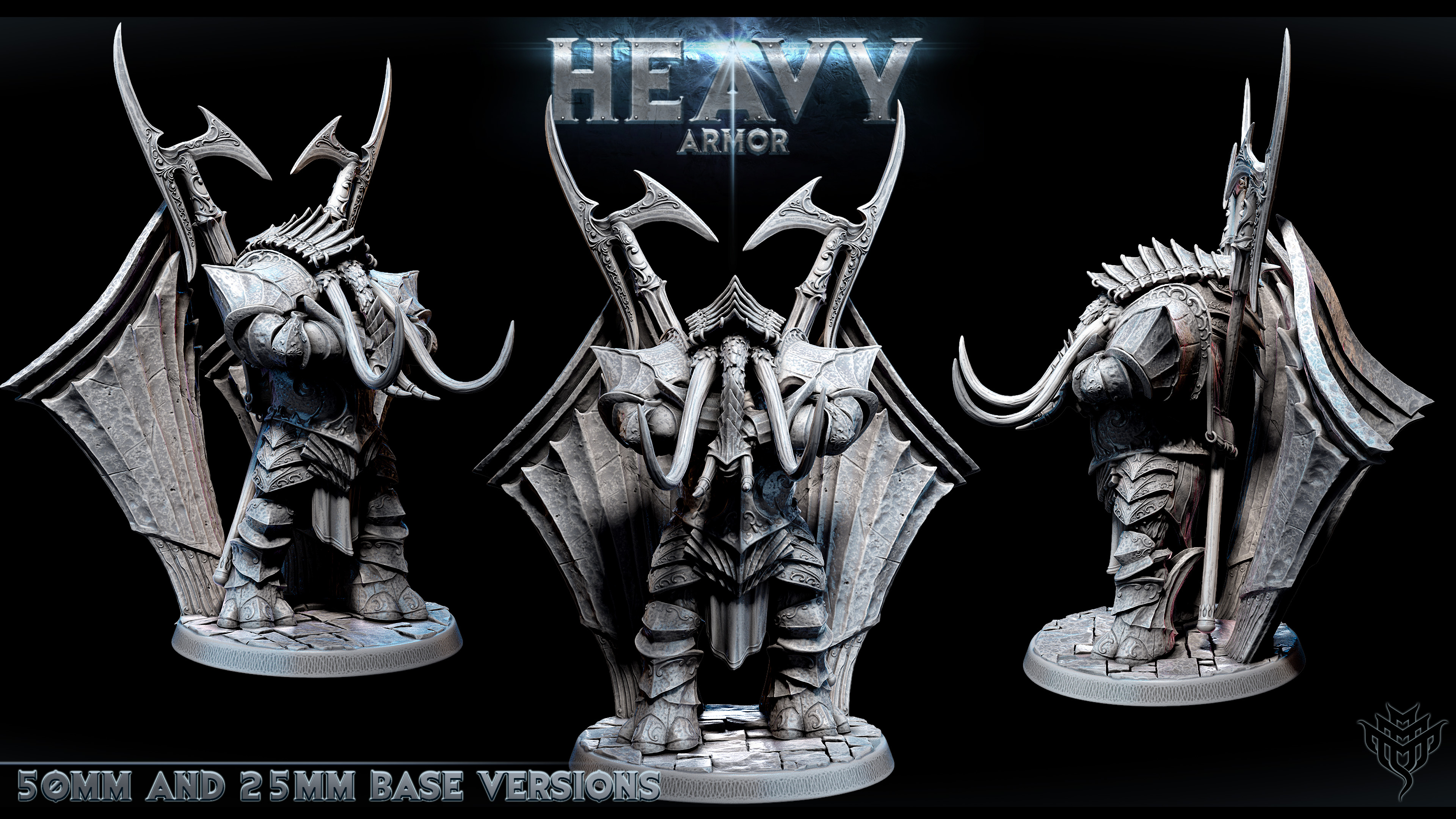Shrouded tusk (pose 3 of 3)-(2 sizes)