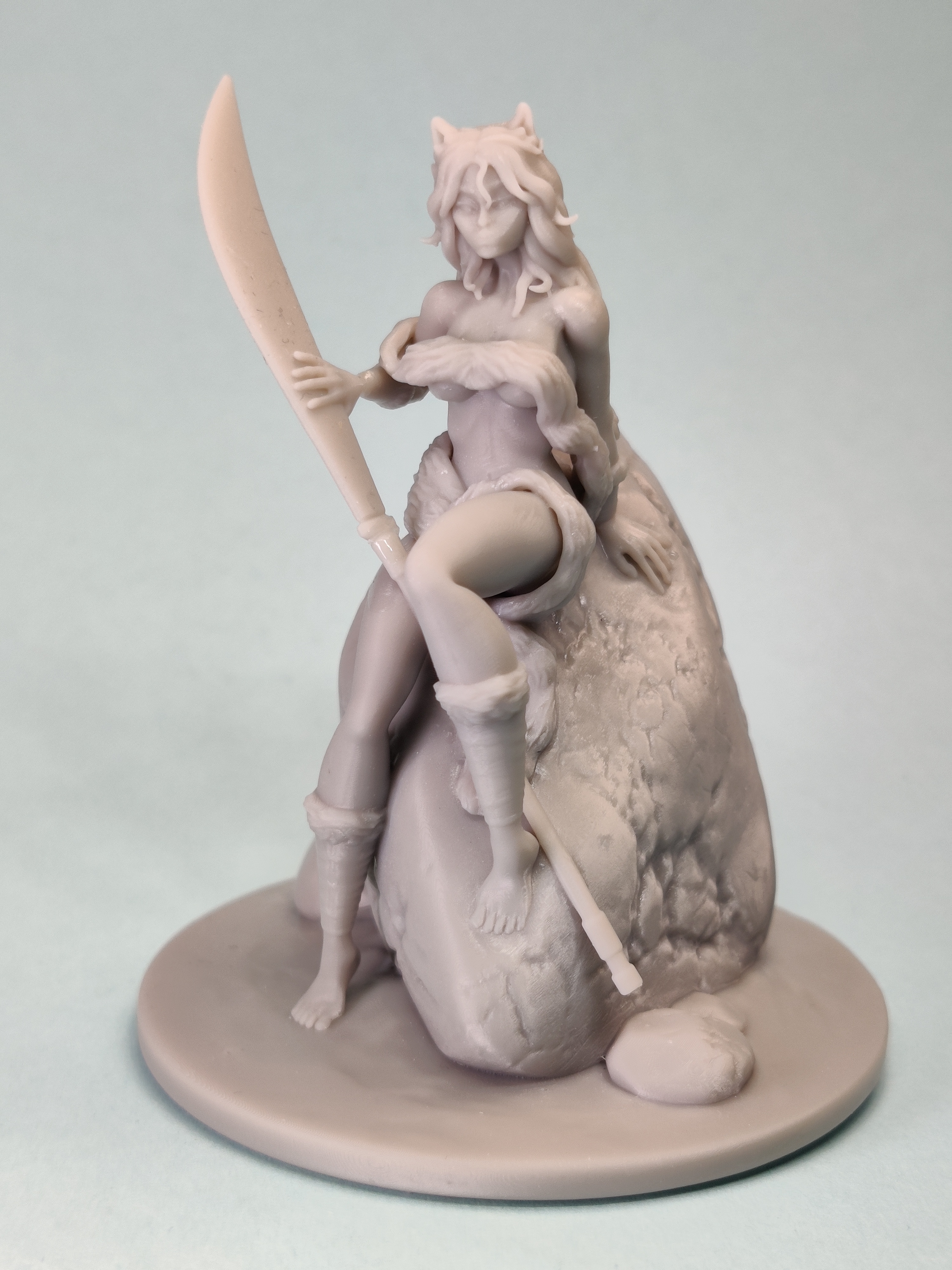 Waneta the Wolfgirl rock sitting collection