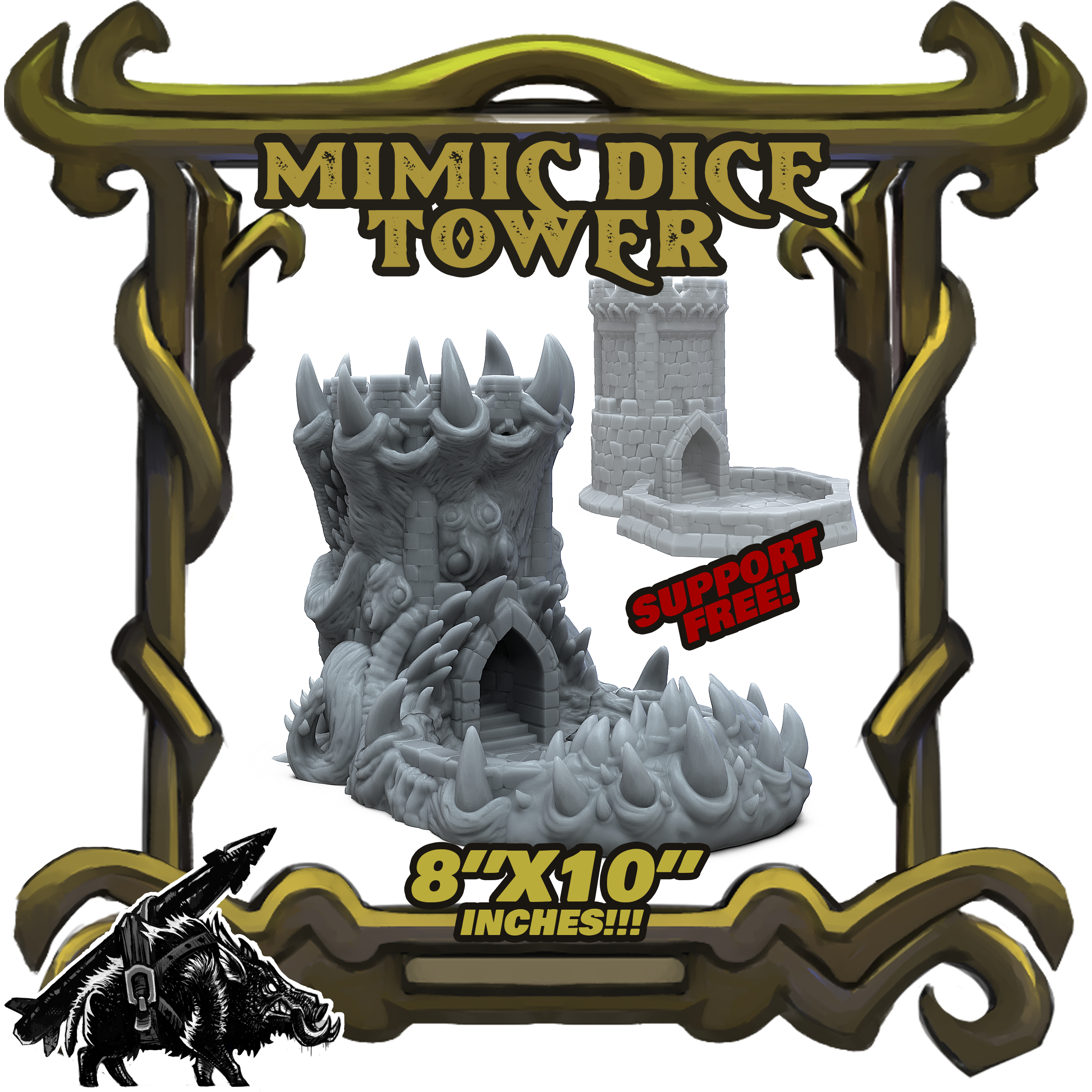 Castle Mimic Dice Tower