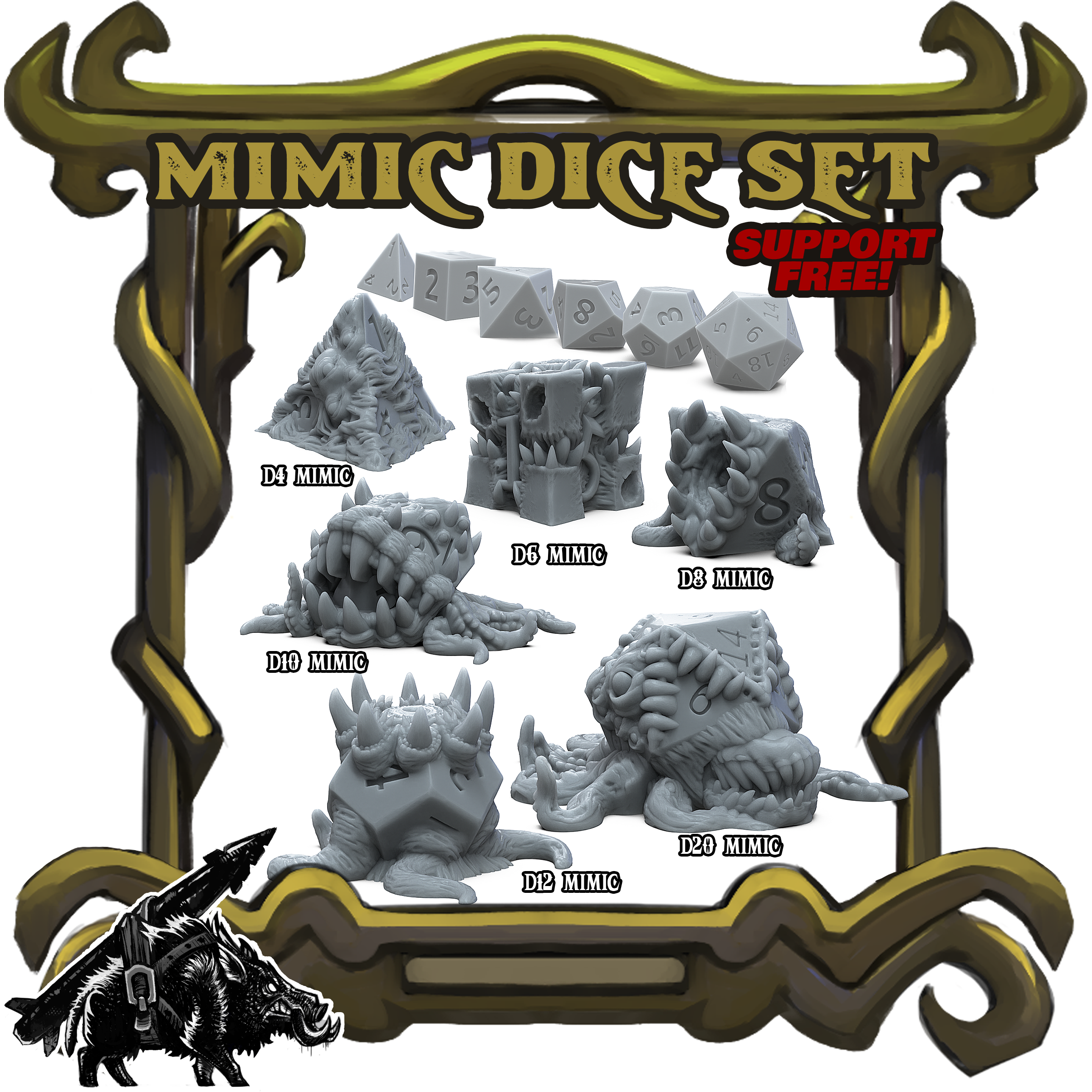 Castle Mimic Dice Set