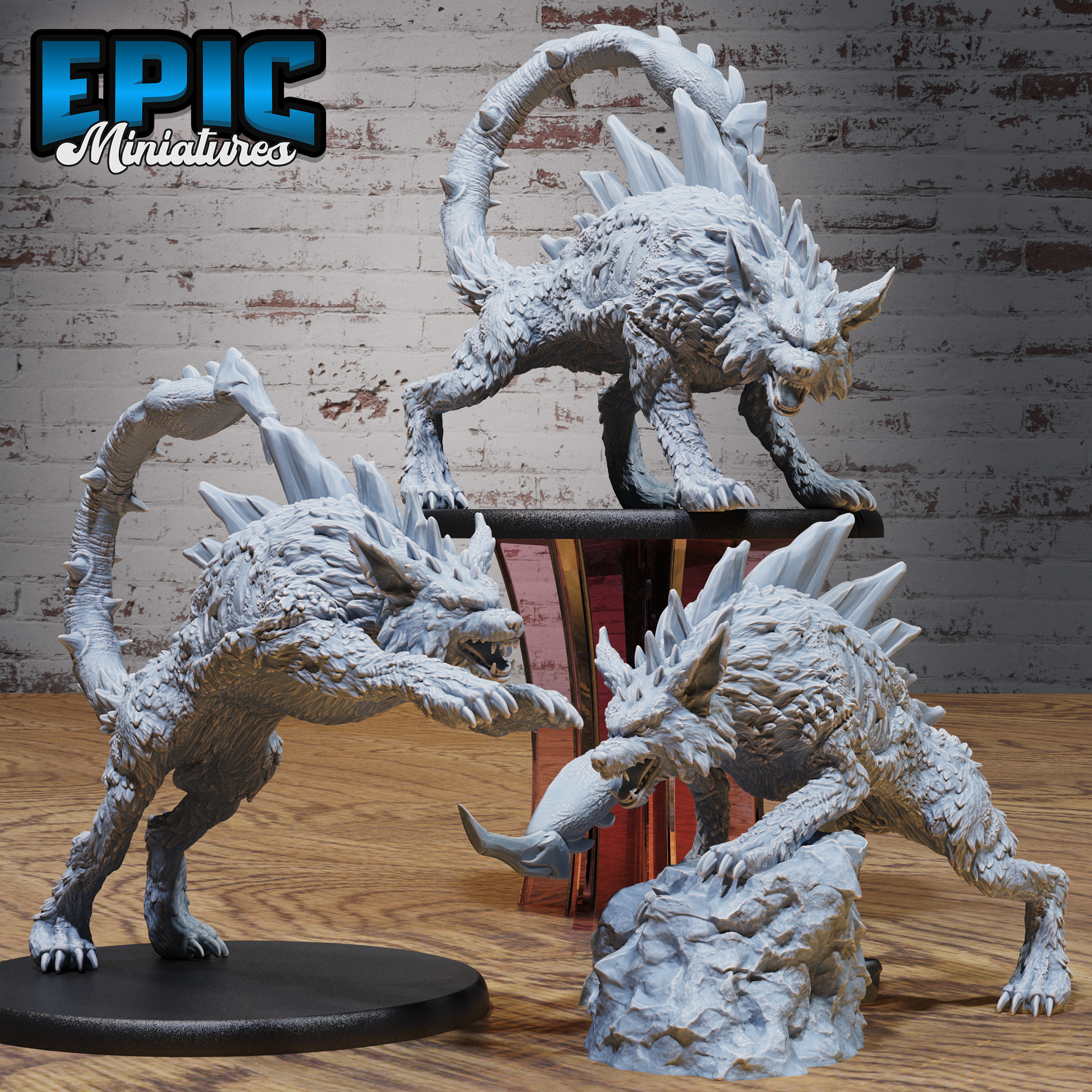 Lupion Wolf Scorpion Chimera Set / Evil Poison Hybrid / Wild Predator / Swamp Encounter