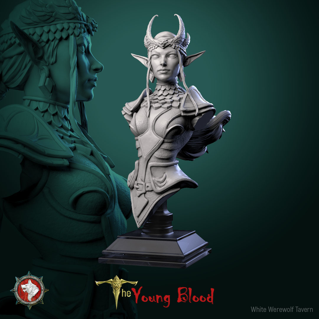 Ysselara Stone Heart bust pre-supported