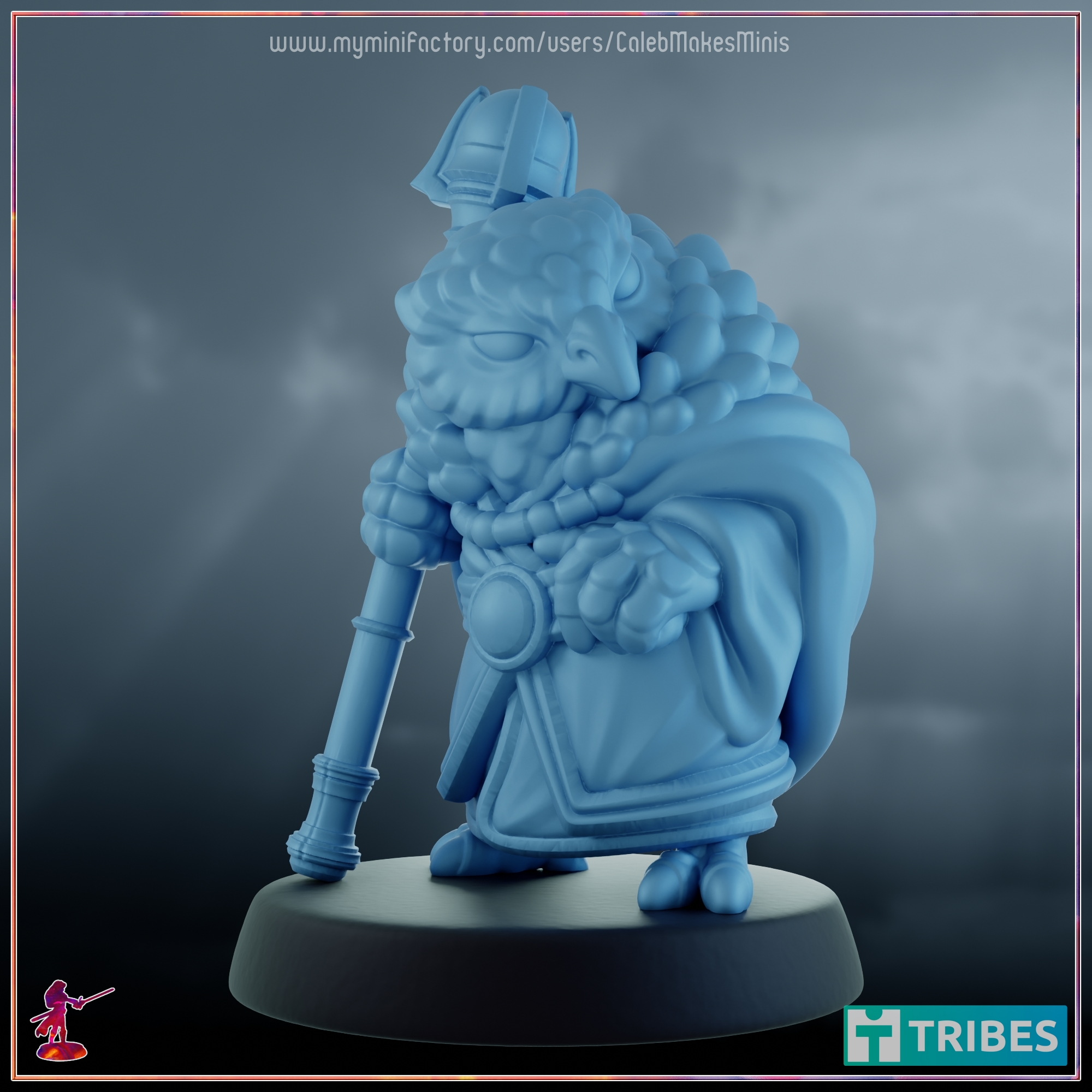 "Archimedes" - Owl Wizard [PRE-SUPPORTED] | Avians Series