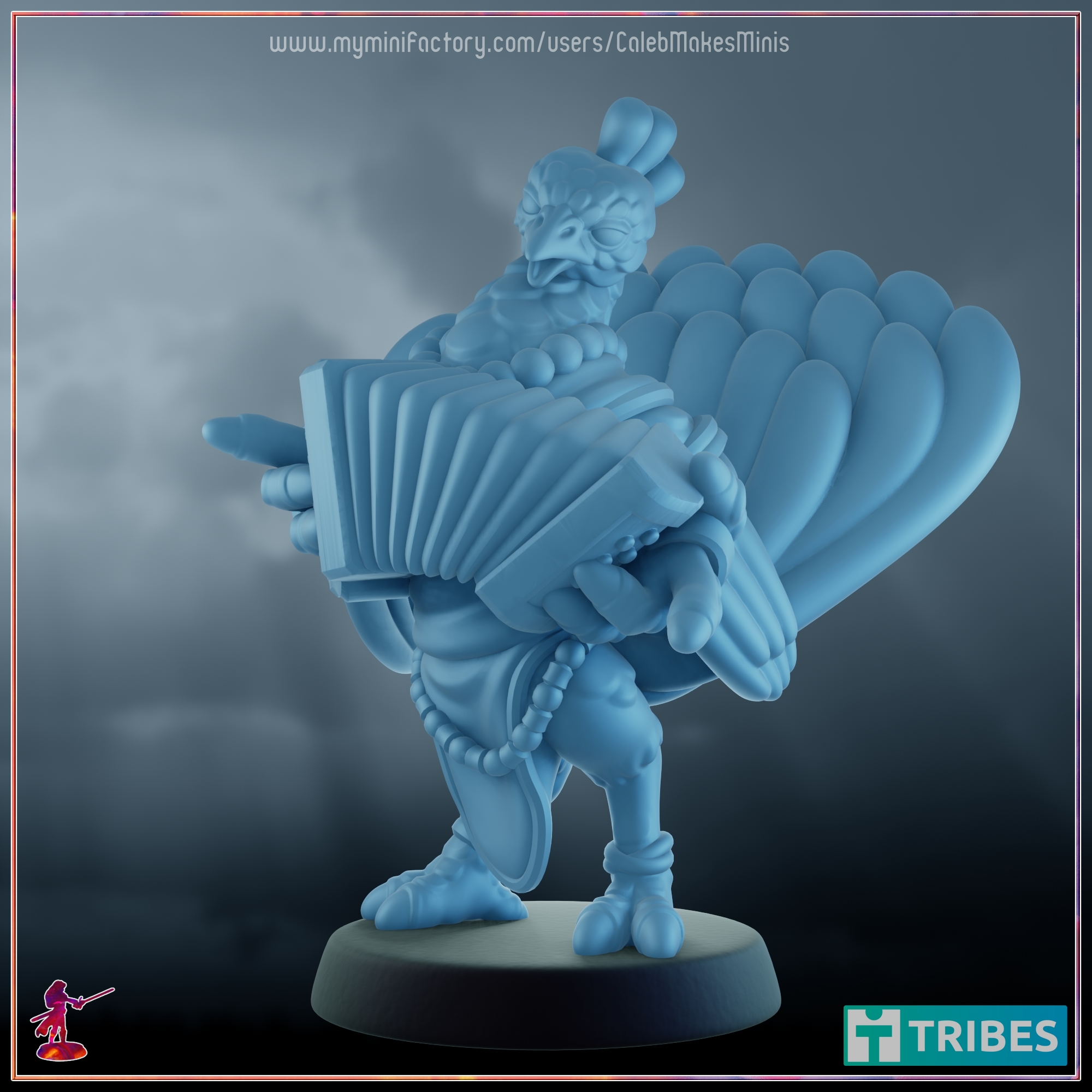 "Orpheon" - Peacock Bard [PRE-SUPPORTED] | Avians Series