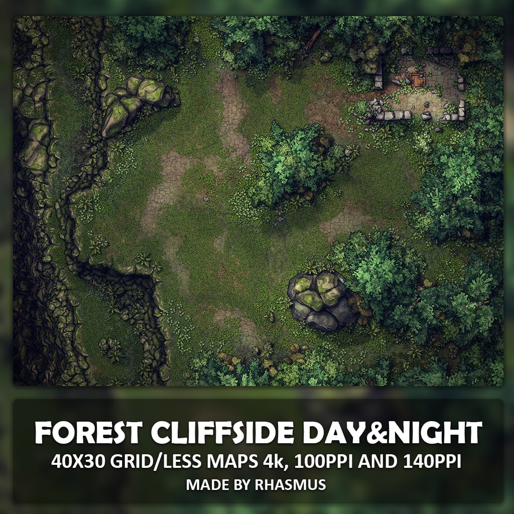 Forest Cliffside Day&Night Maps