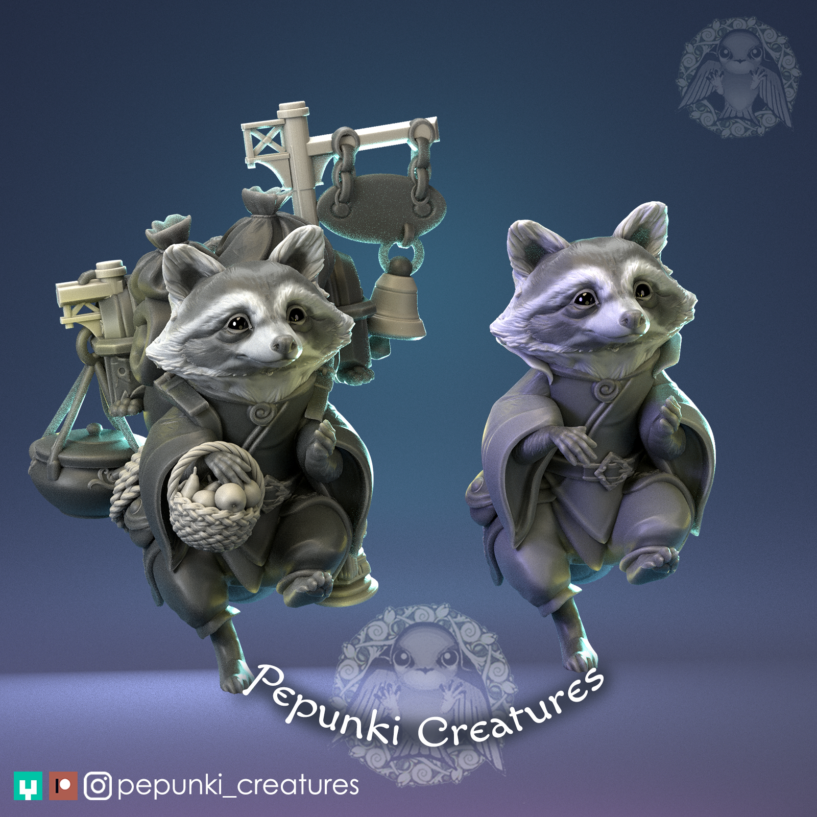 Raccoon Merchant Traveller