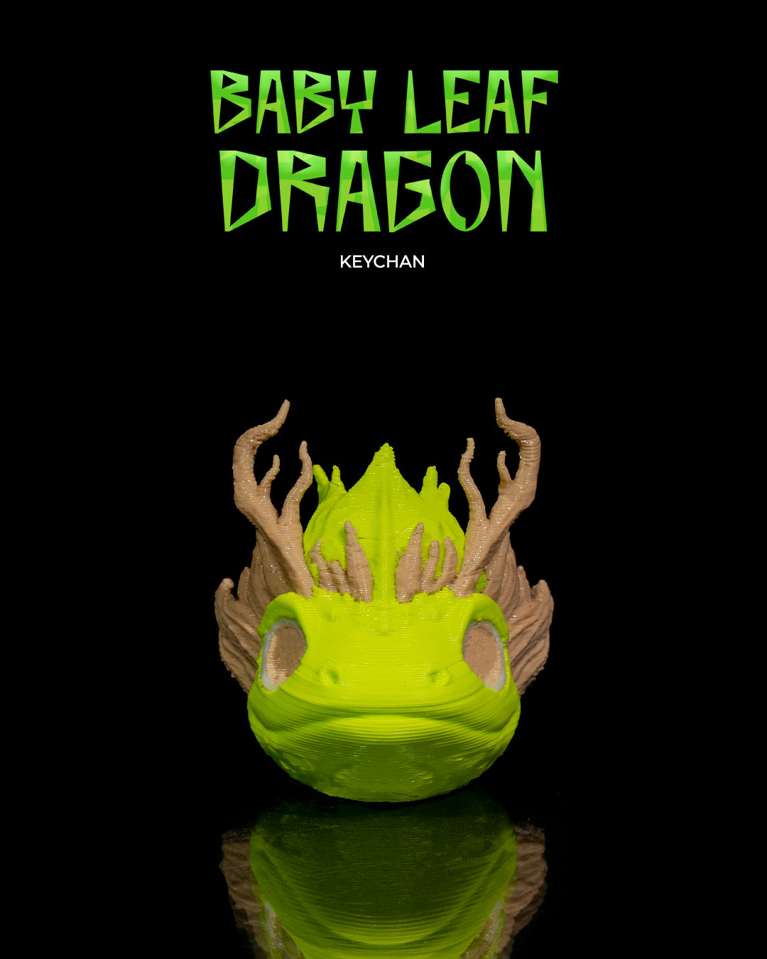 Baby Leaf Dragon Keychain