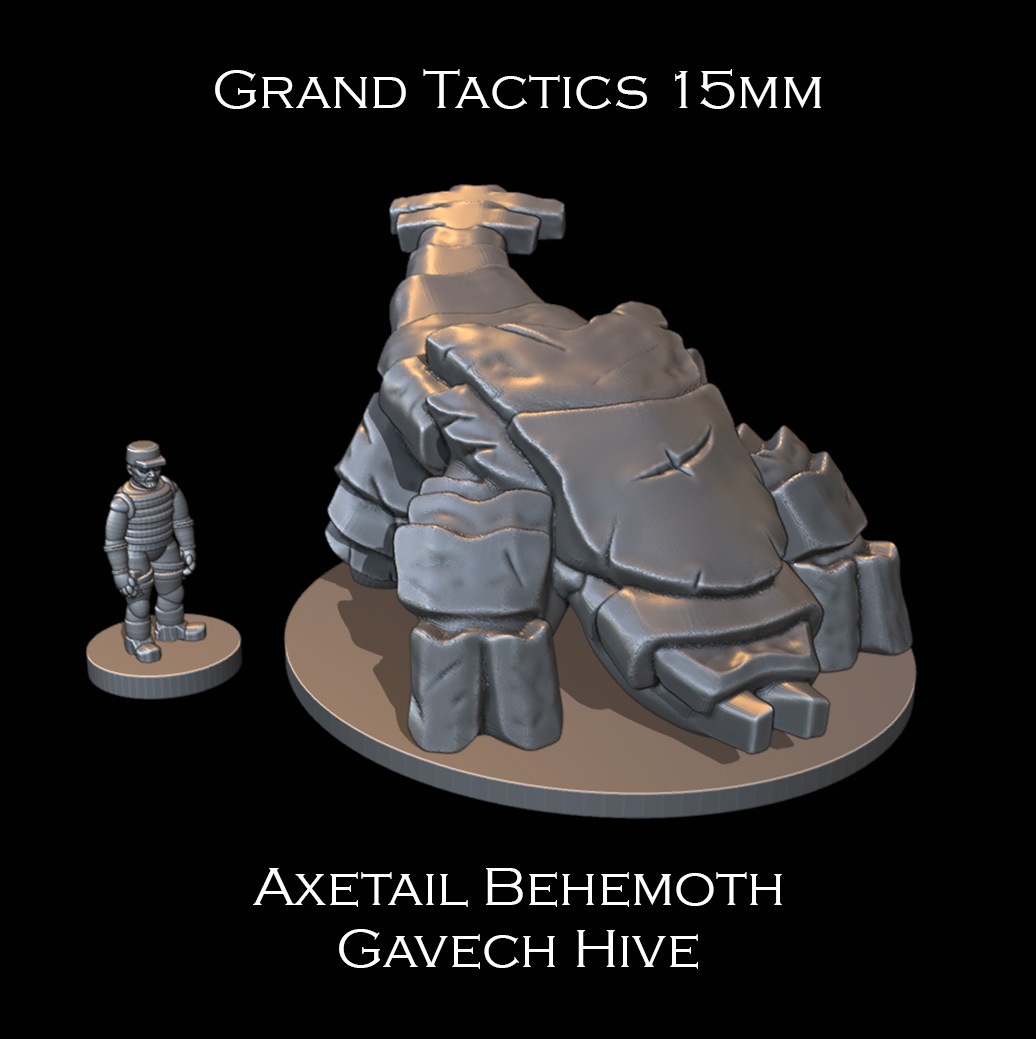 15mm SCI-FI Grand Tactics - Axetail Behemoth - Presupported