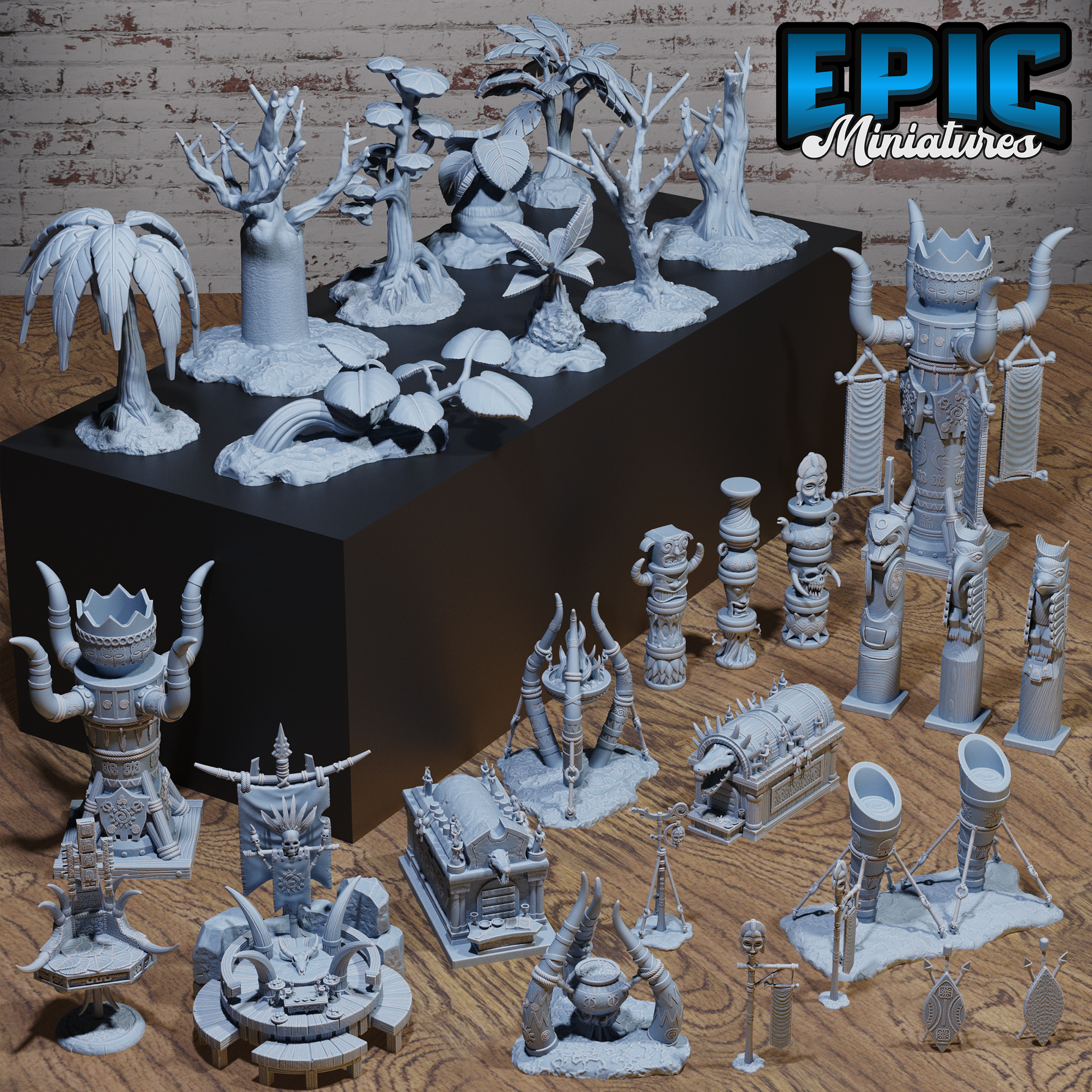 Safari Scatter / Southern Merchant / African Tribes Theme Equipment / Animal Fences / Tribal Items / Forgotten Utopia Item / Colonist Construct / Settler Decoration