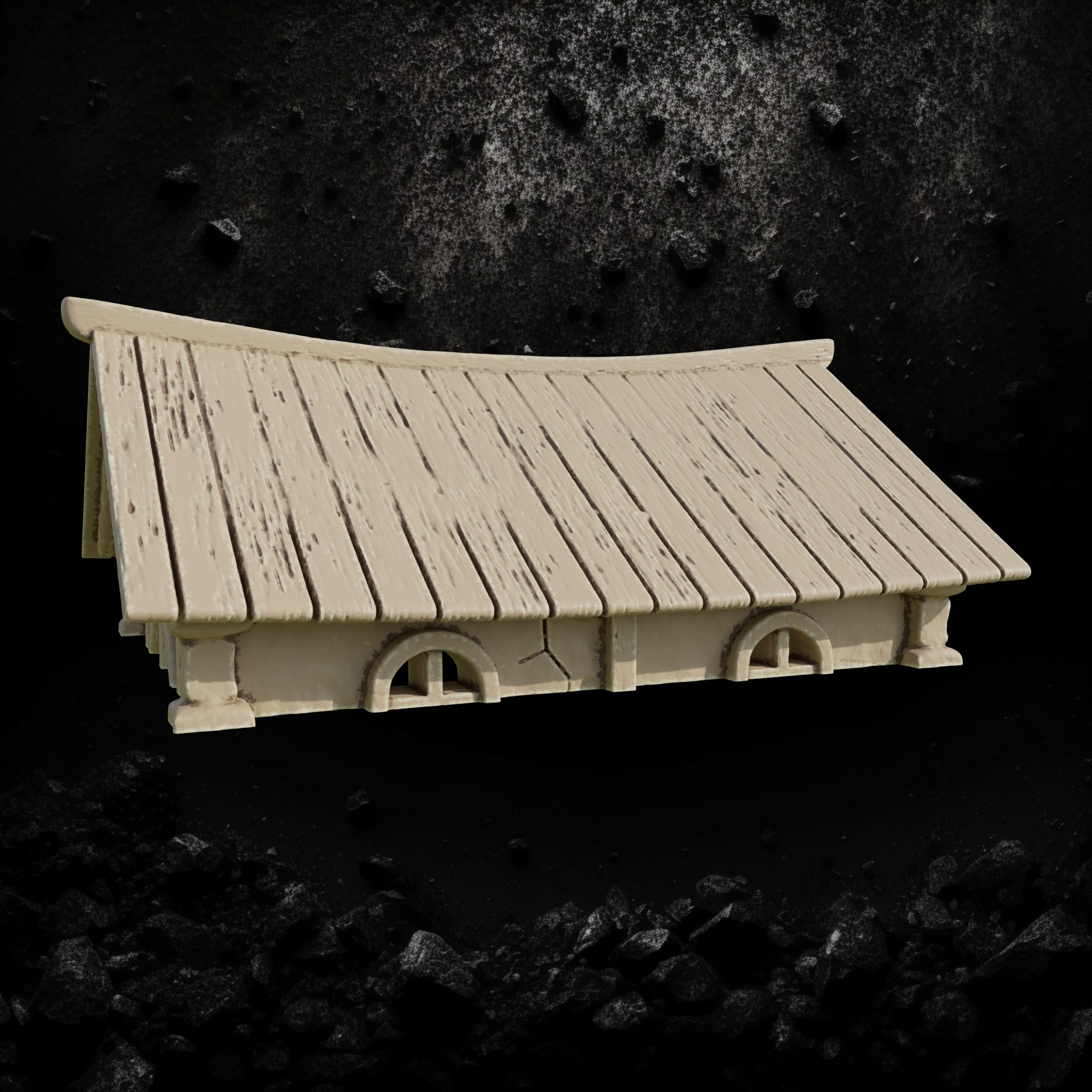 Reichlindorf House 4 - Timber Framed Village Home STL for DnD & Wargaming