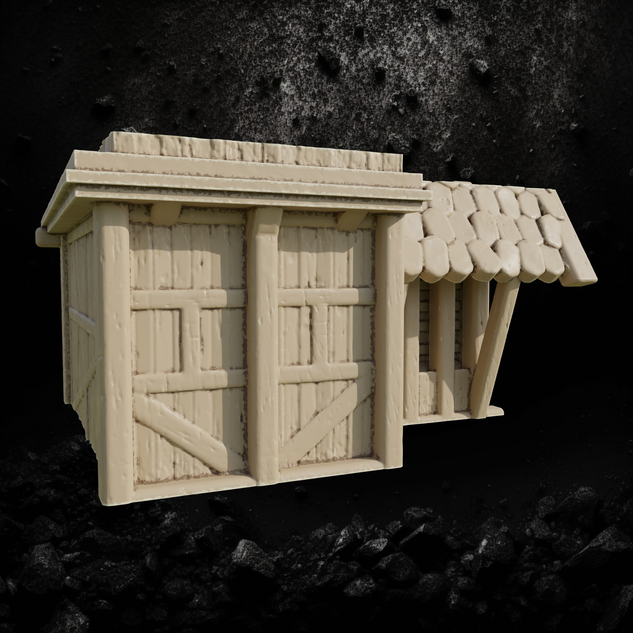 Reichlindorf House 10 - Timber Framed Village Home STL for DnD & Wargaming
