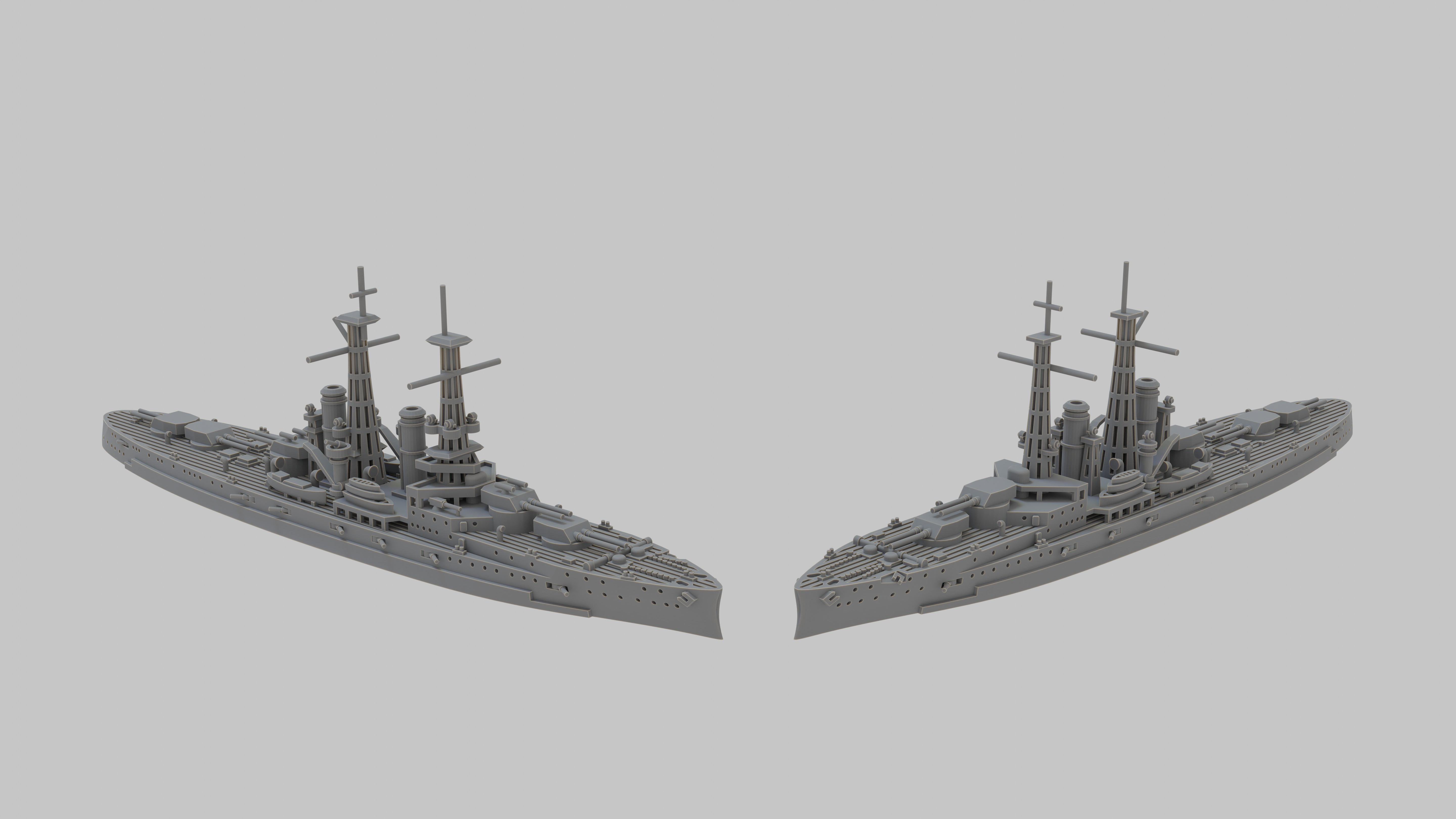 WW1 United States Navy Delaware class battleship multiple scales