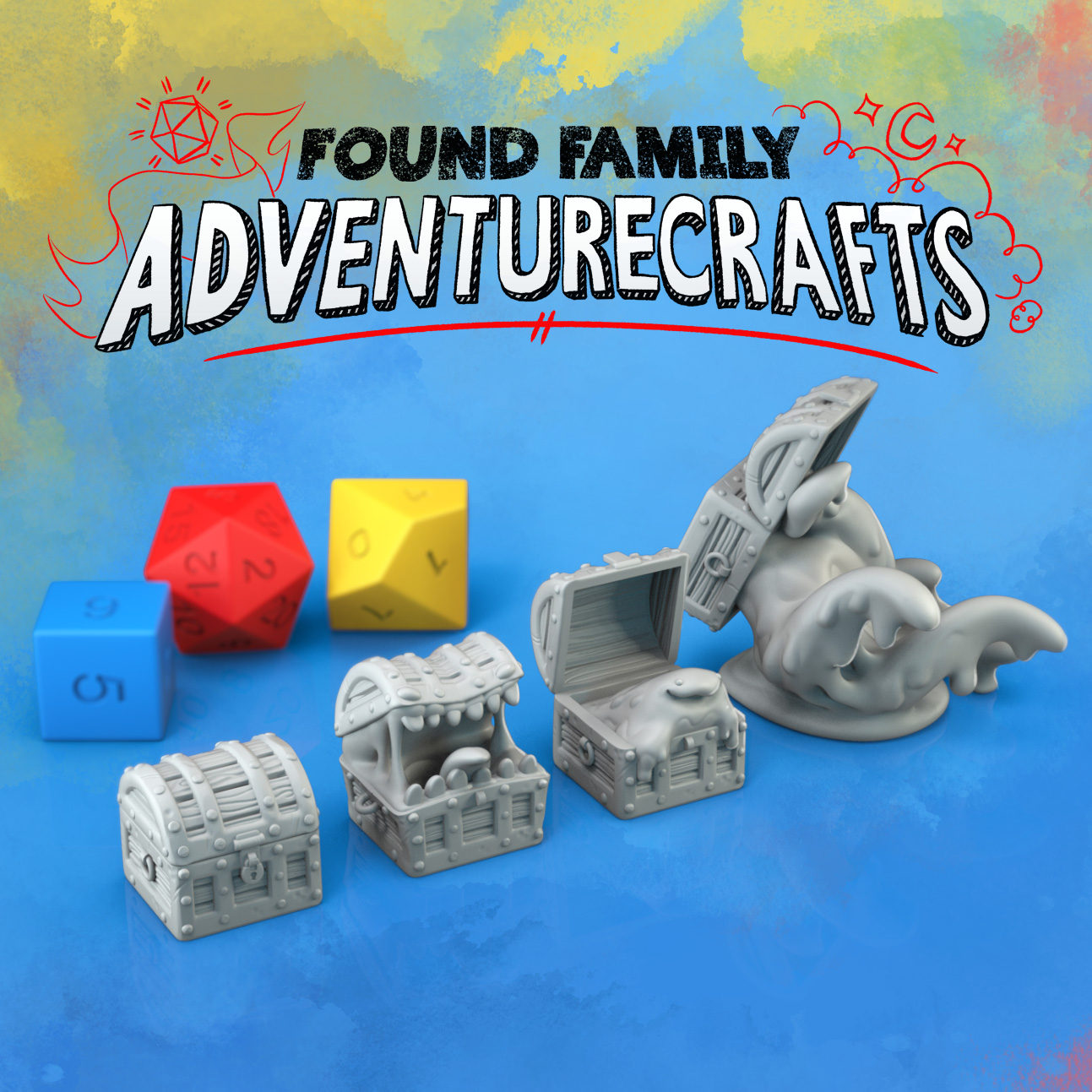Treasure Chest Surprise! Closed Chest, Mimic and Slimes