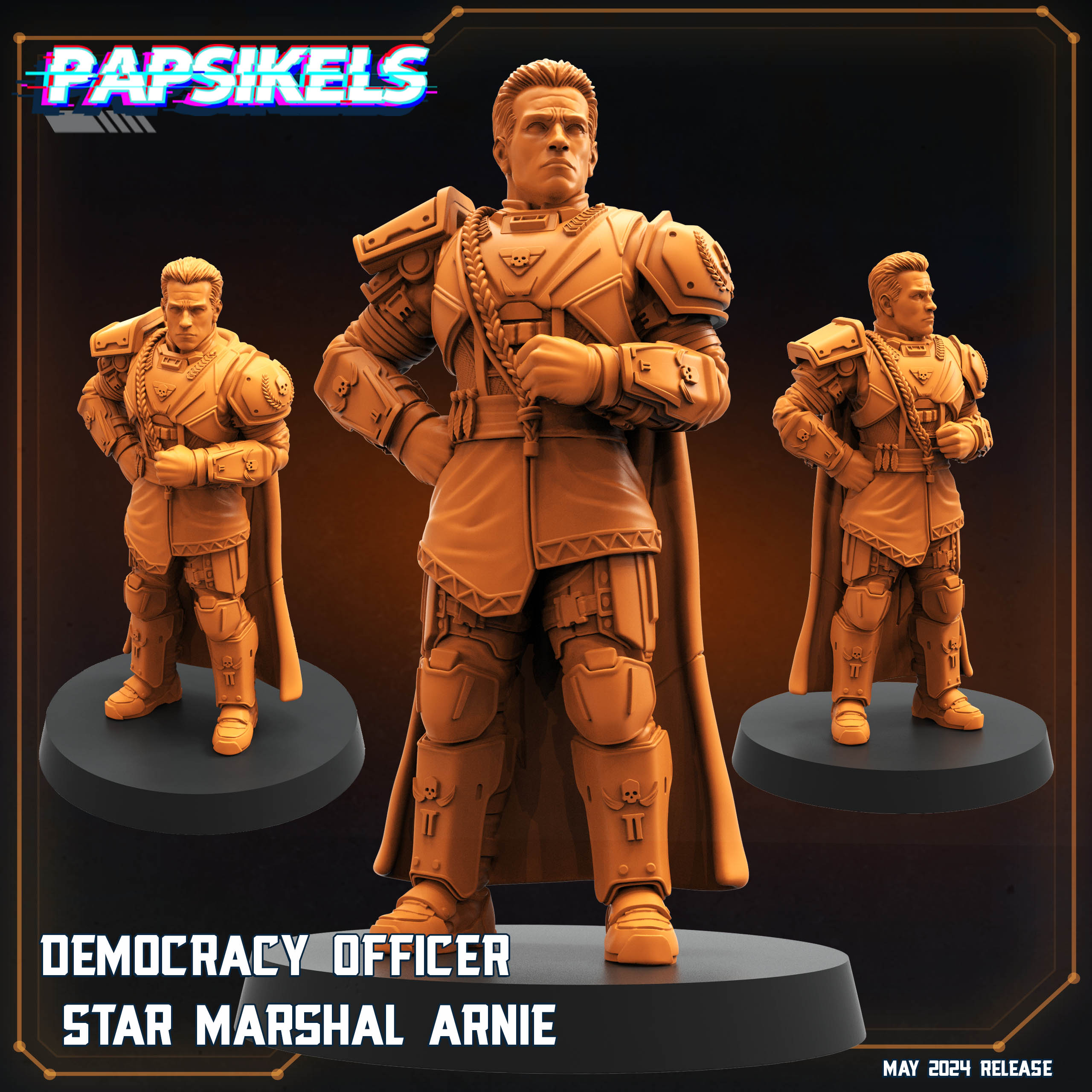 DEMOCRACY OFFICER STAR MARSHAL ARNIE