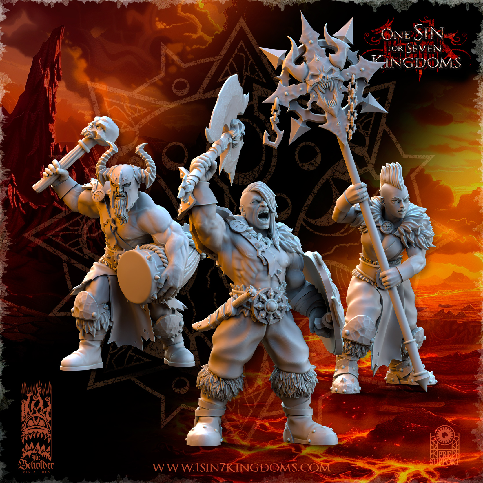 Realms of Mayhem Barbarian Command Group