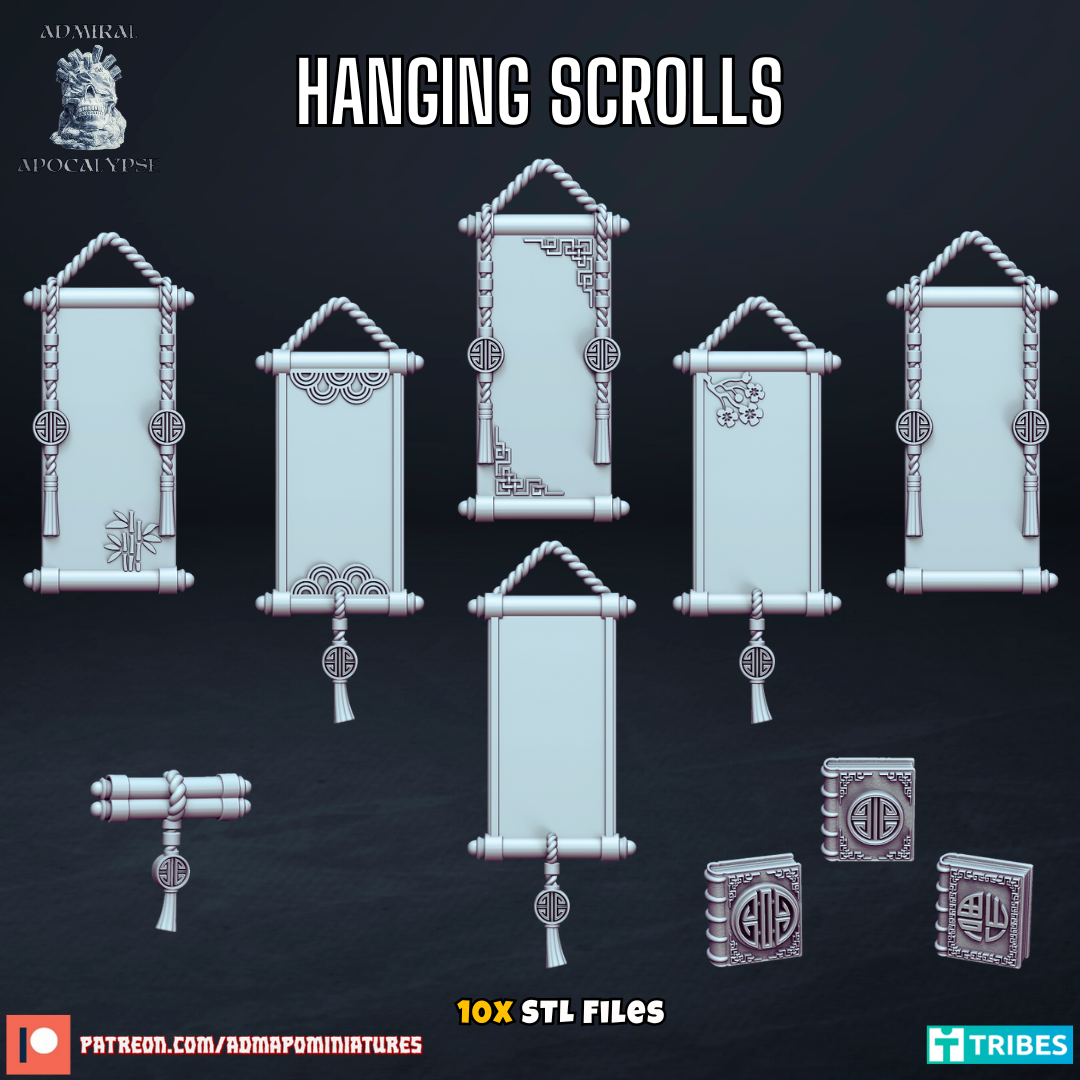 Hanging Scrolls (Pre-supported)