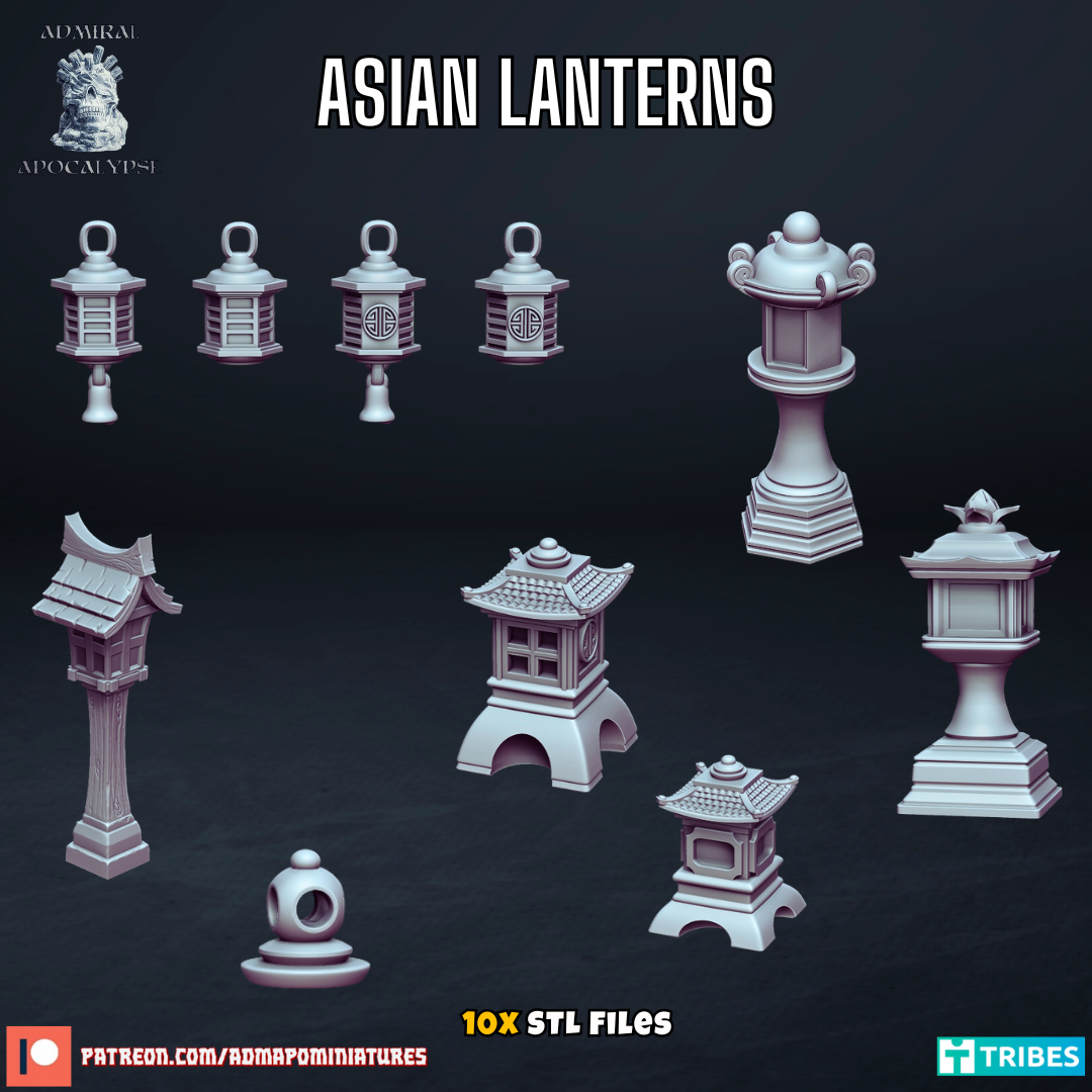 Asian Lanterns (Pre-Supported)