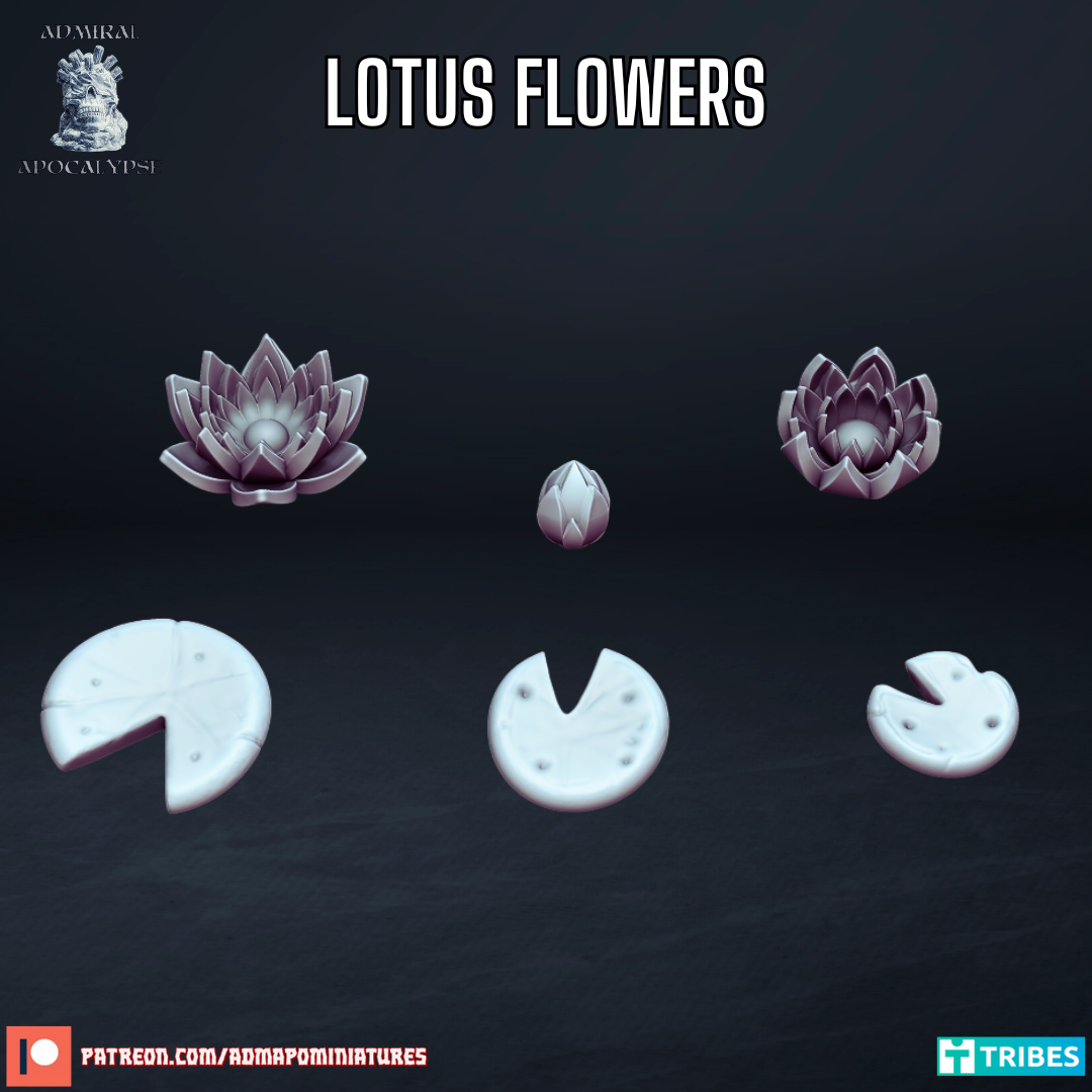 Lotus Flowers (Pre-Supported)