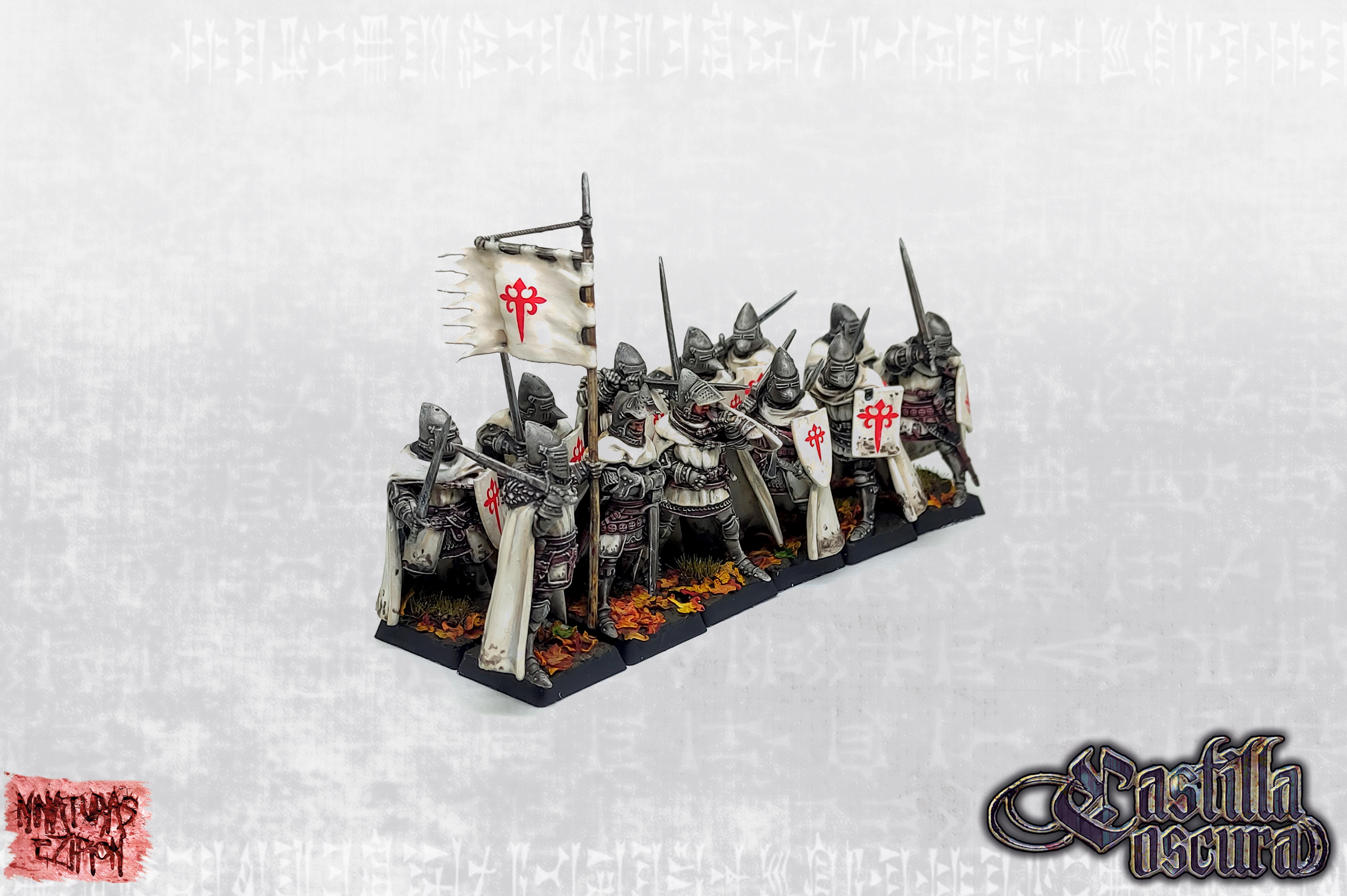 Late Crusader Knights on Foot - Complete Regiment