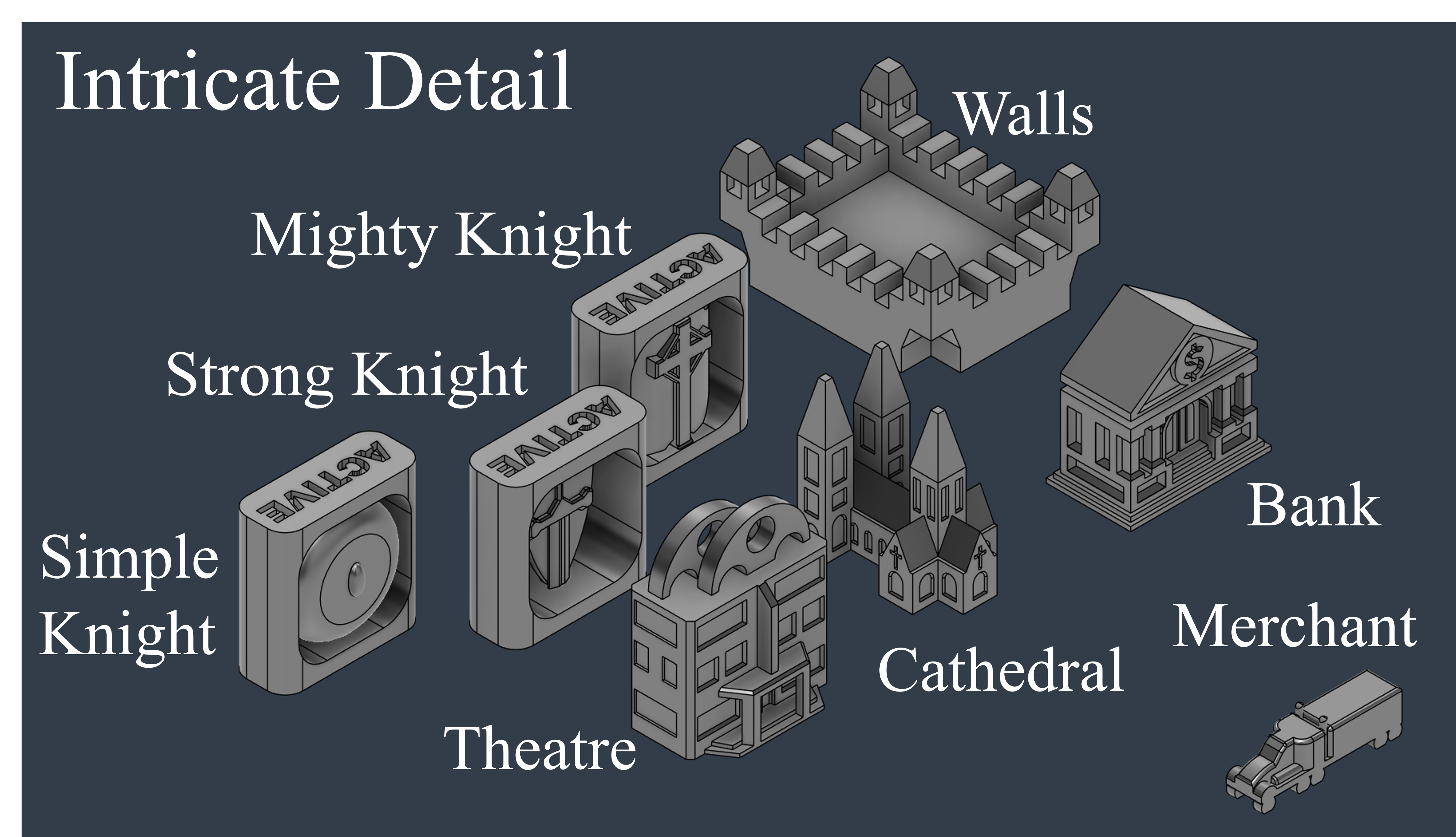 Catan Cities and Knights Expansion Upgraded Game Pieces