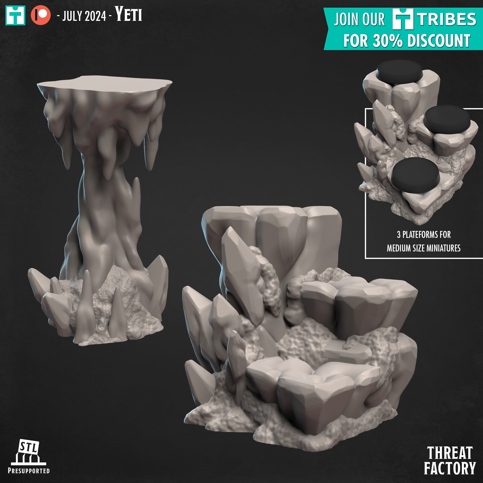 Ice Terrain & Stalagmite