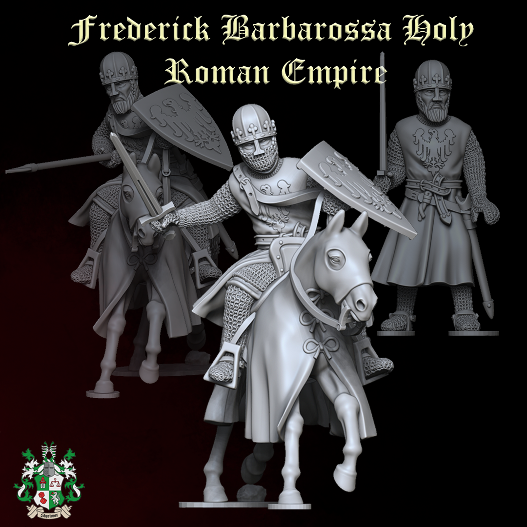 Emperor Frederick Barbarossa of Holy Roman Empire (5 Versions)