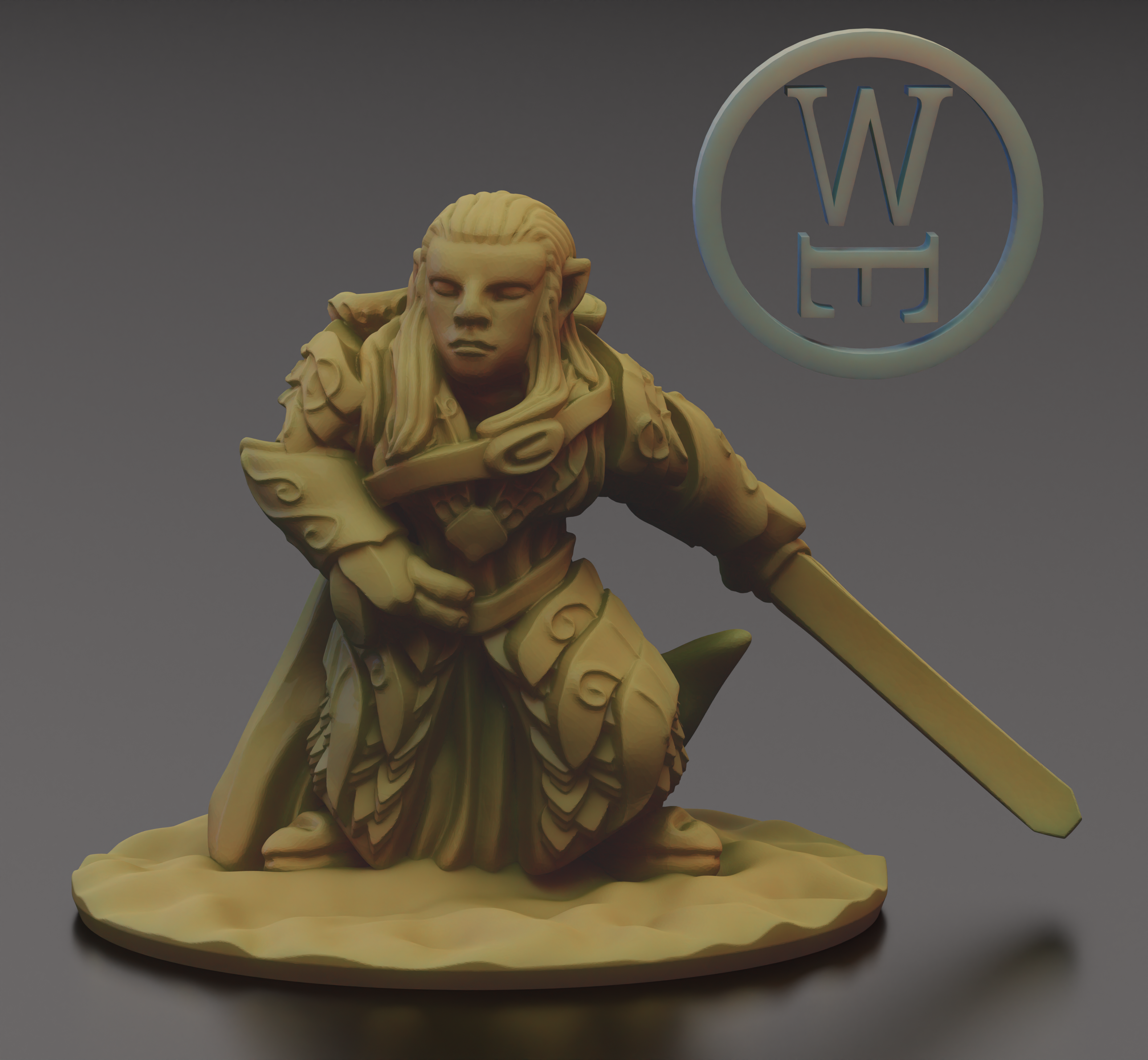 Lothloras Commander Heathric (10mm Warmaster)