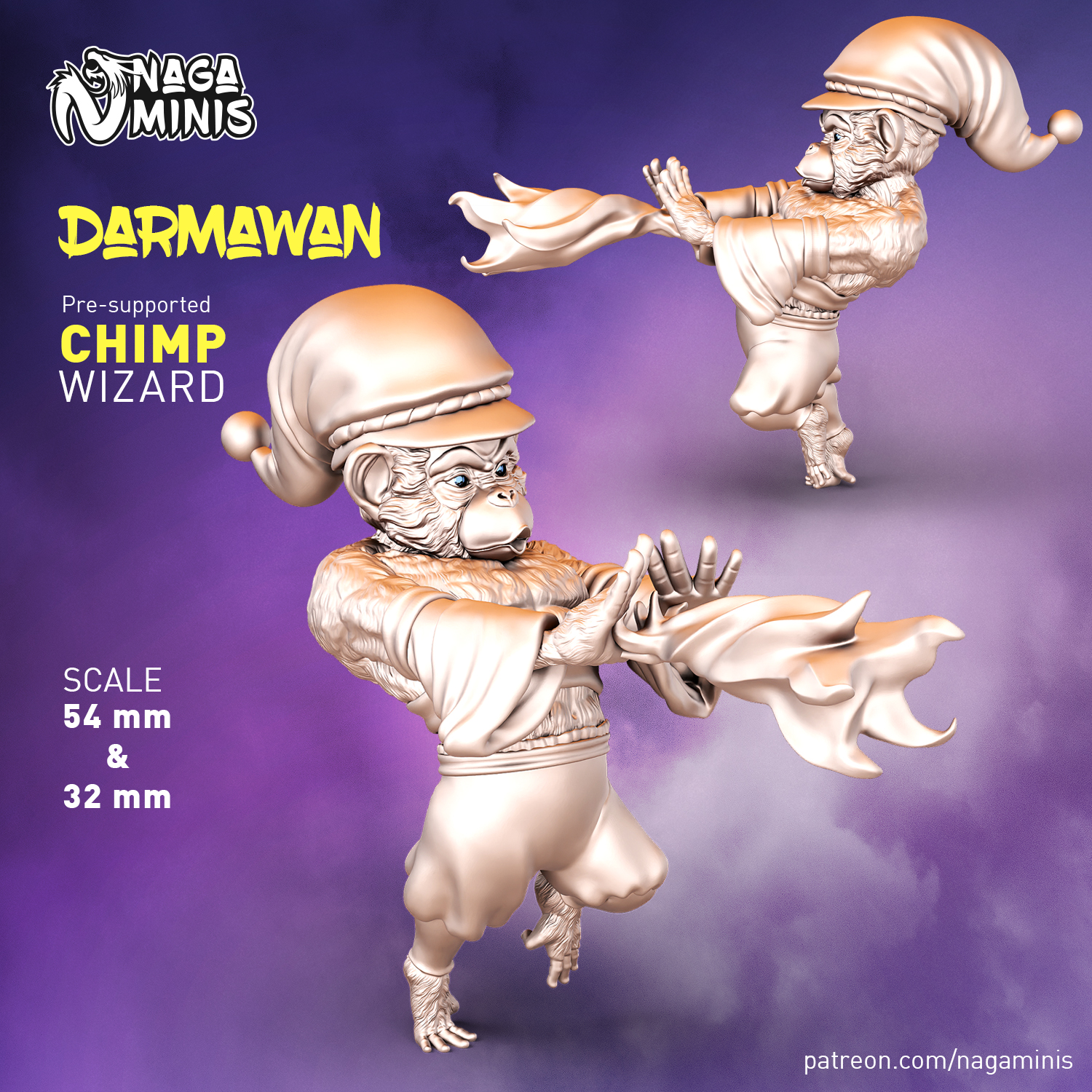 (Pre-supported) Chimp Folk Wizard