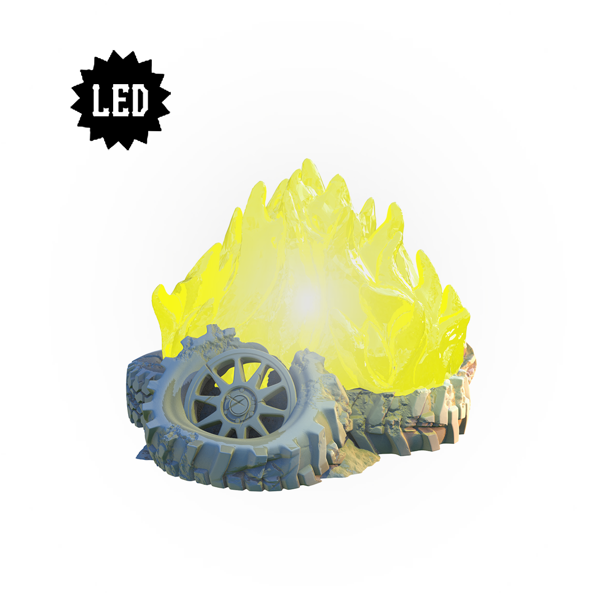LED Burning tires