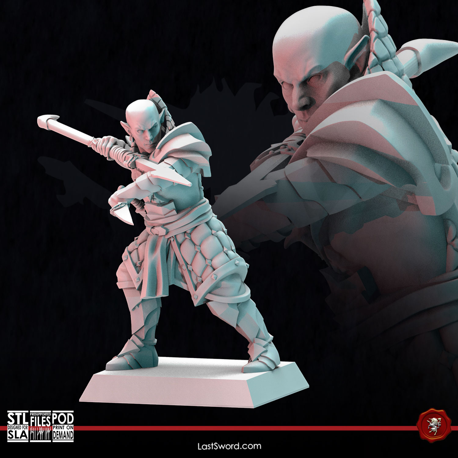 Manticore Beast Master on foot | Pre-Supported | 30mm Fantasy