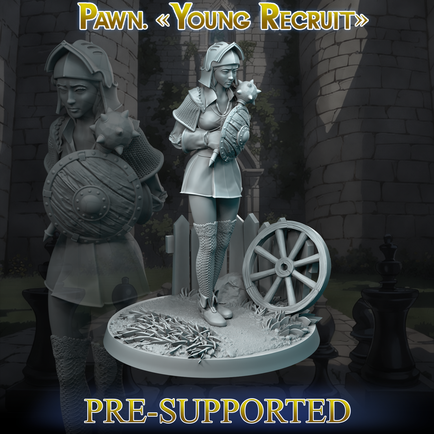 YOUNG RECRUIT.75MM+BASE&CHESS FORMAT