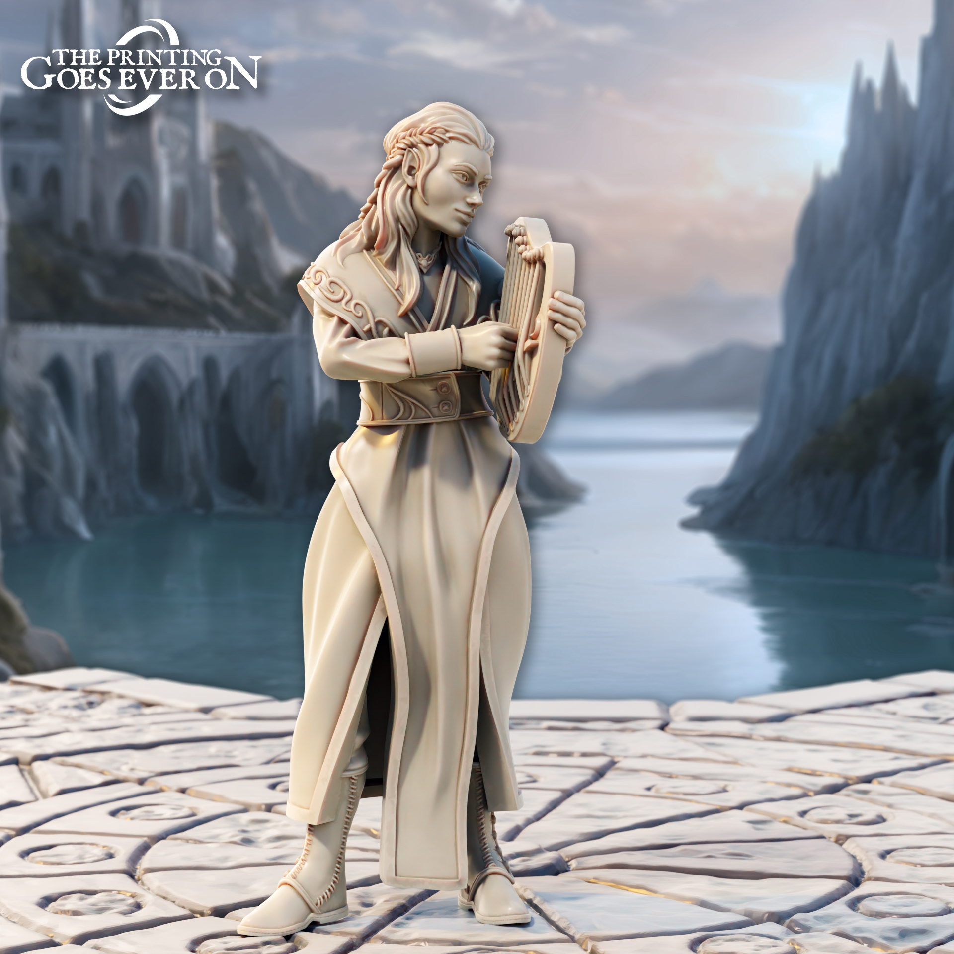 Elven Musician - Townsfolk - Presupported