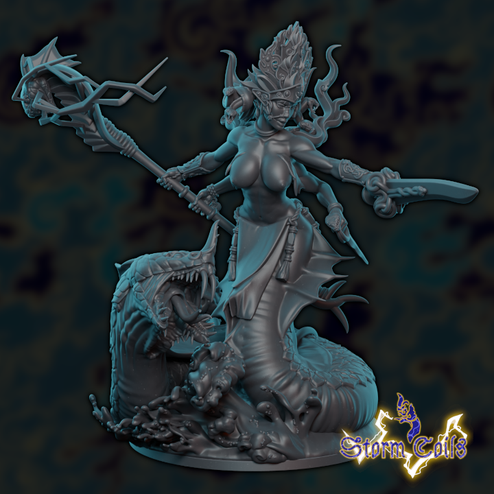Naga, Storm Goddess (100mm Base)