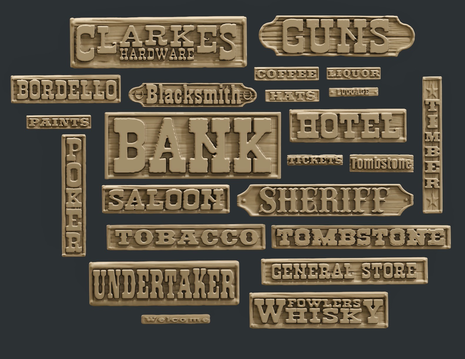 Tombstone signs